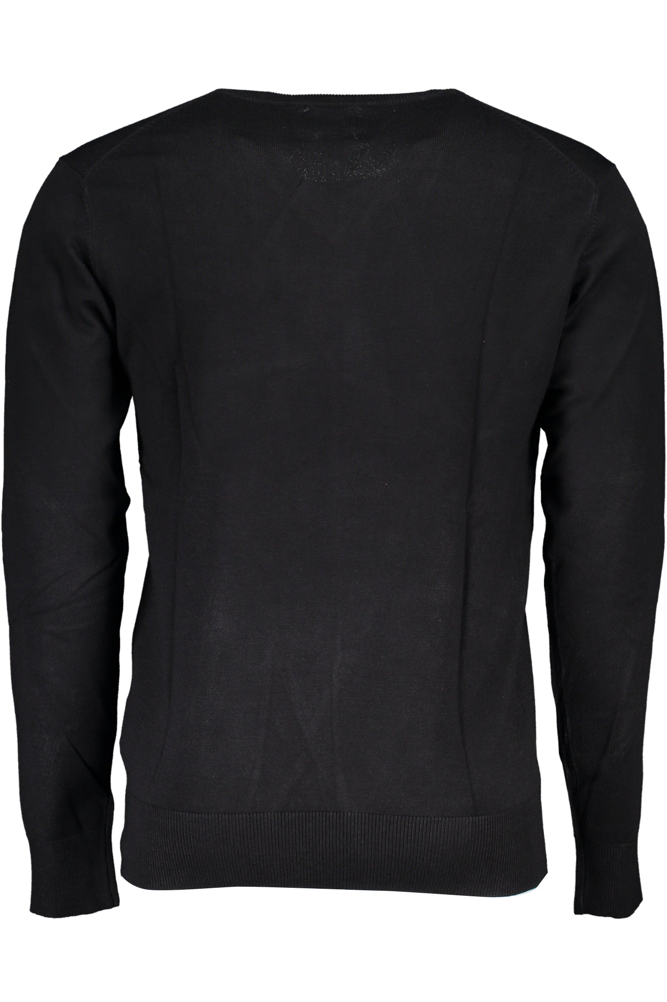 GIAN MARCO VENTURI Pullover Herren – V-Ausschnitt mit Stickerei für Frühjahr/Sommer Schwarz