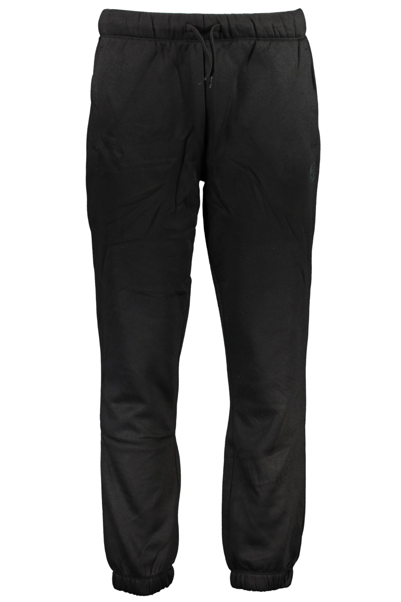 Gian Marco Venturi Jogginghose Herren – Elastische Fleece-Hose mit Knöchel-Bund Schwarz