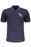 GIAN MARCO VENTURI Poloshirt Herren Kurzarm – Blaues Polohemd aus Baumwolle Blau