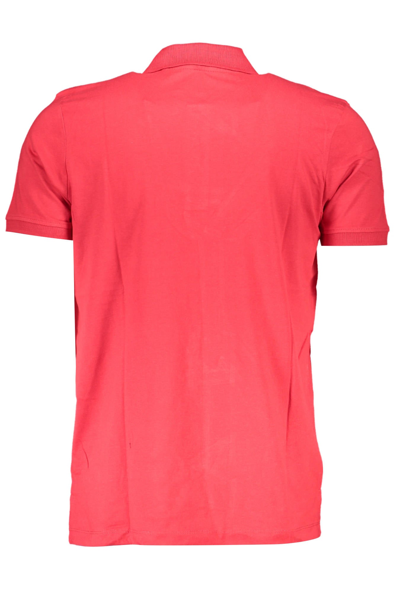 Gian Marco Venturi Poloshirt Herren Kurzarm – Rot mit Stickerei | soulluna.de Rot