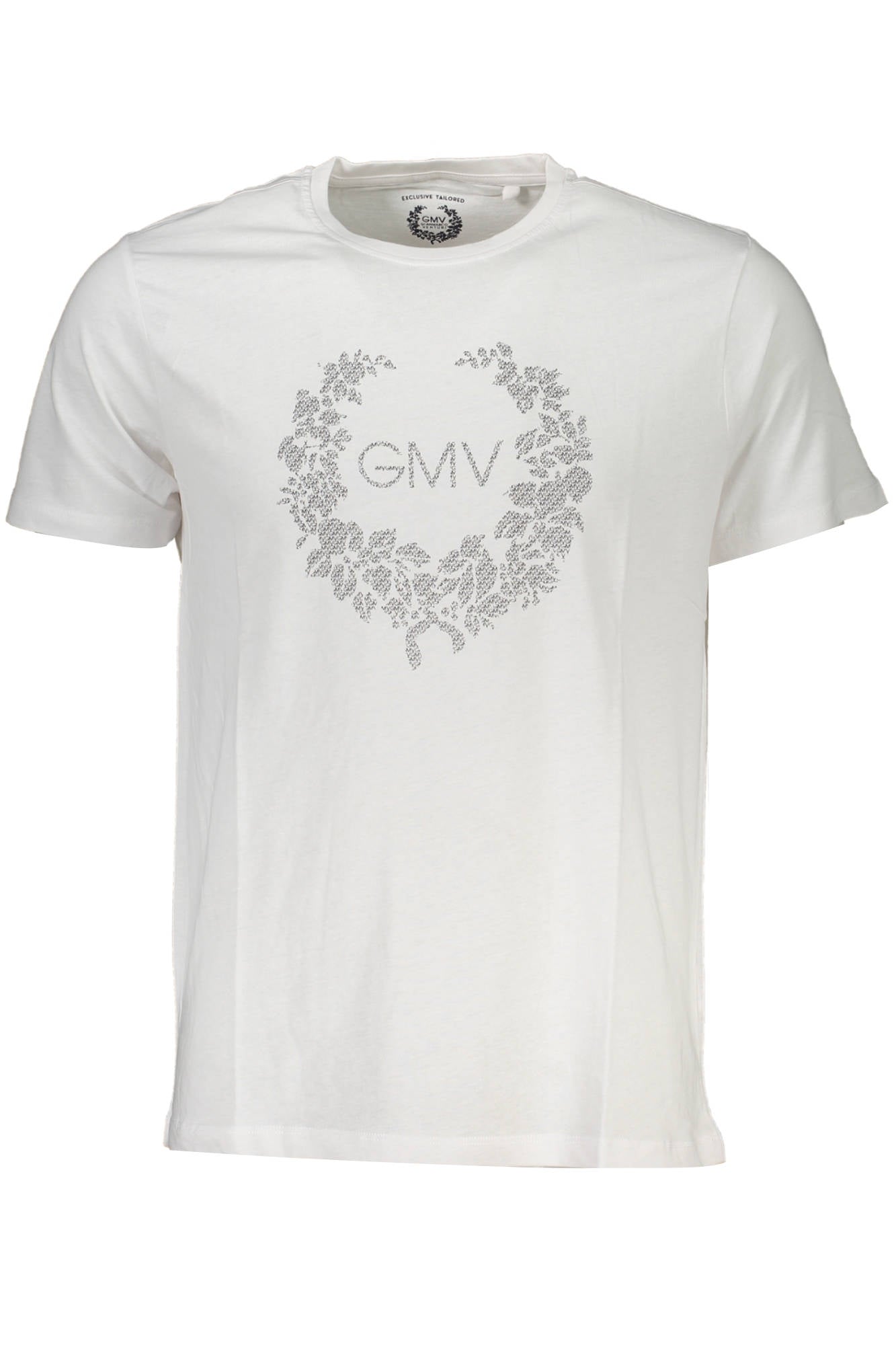 GIAN MARCO VENTURI Herren T-Shirt Weiss – Kurzarm Shirt aus 100% Baumwolle Weiß