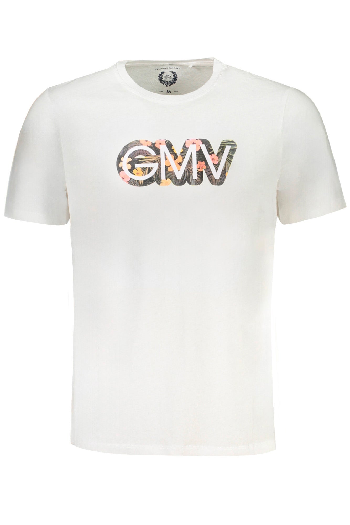 GIAN MARCO VENTURI T-Shirt Herren Kurzarm Blau – 100% Baumwolle für Sommer Weiß