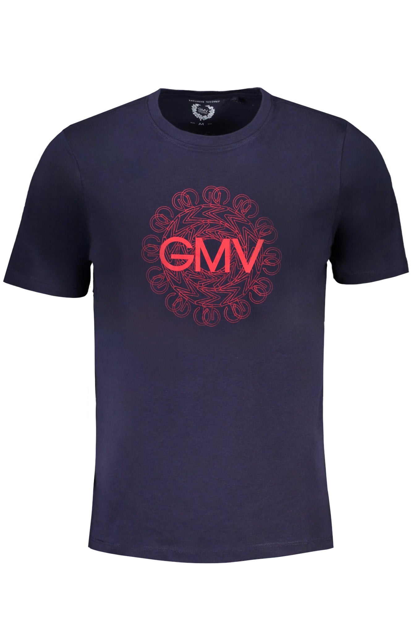 GIAN MARCO VENTURI Herren T-Shirt Kurzarm Rot – 100% Baumwolle für Sommer Blau