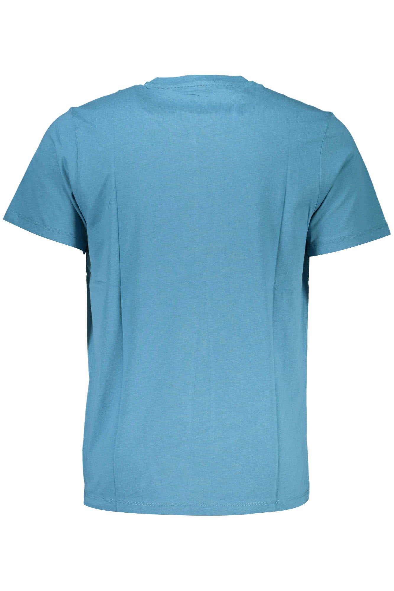GIAN MARCO VENTURI Kurzarm T-Shirt Herren Blau – 100% Baumwolle für Sommer Blau