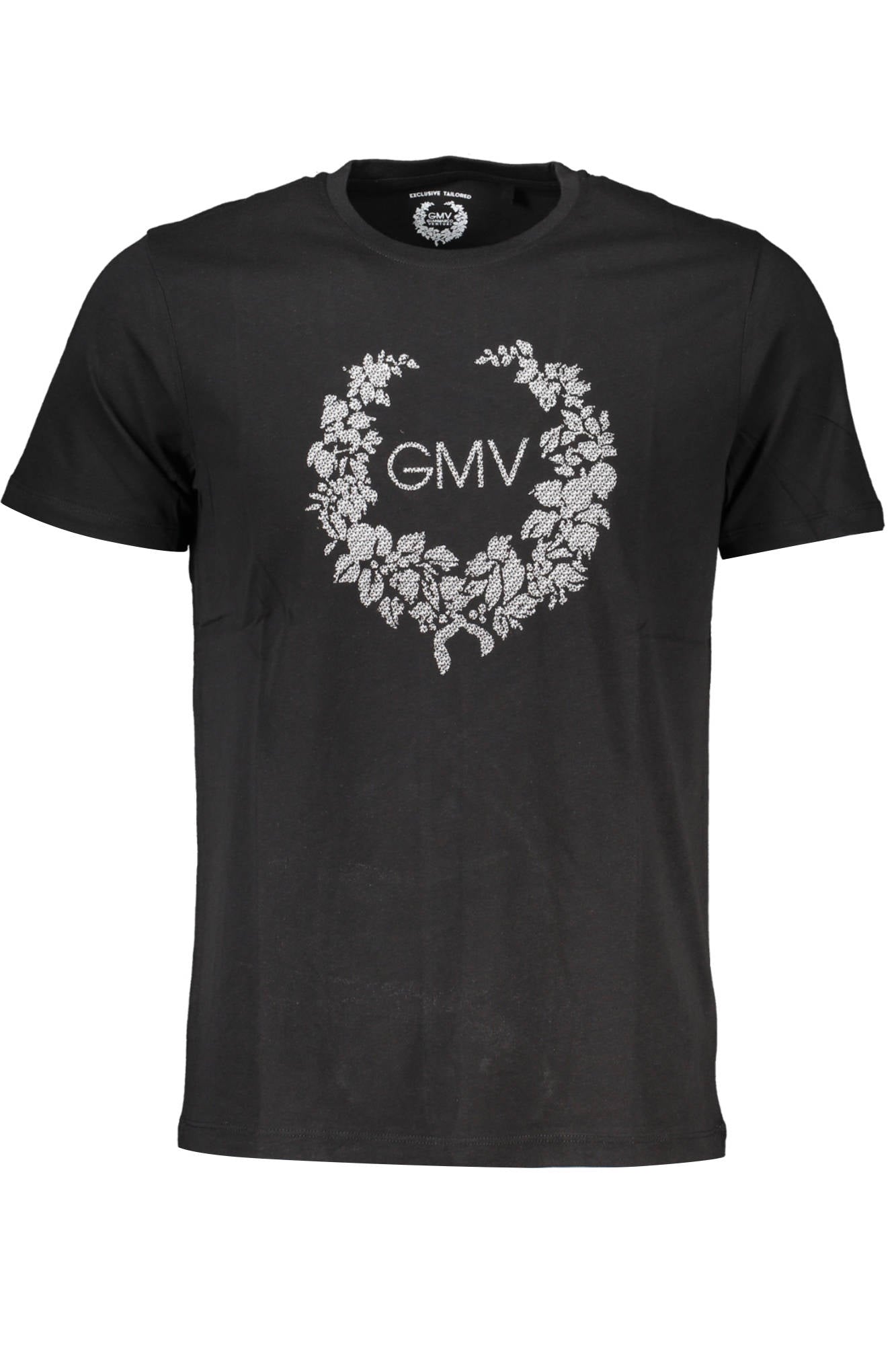 GIAN MARCO VENTURI T-Shirt Herren Schwarz – Kurzarm Basic aus Baumwolle Schwarz