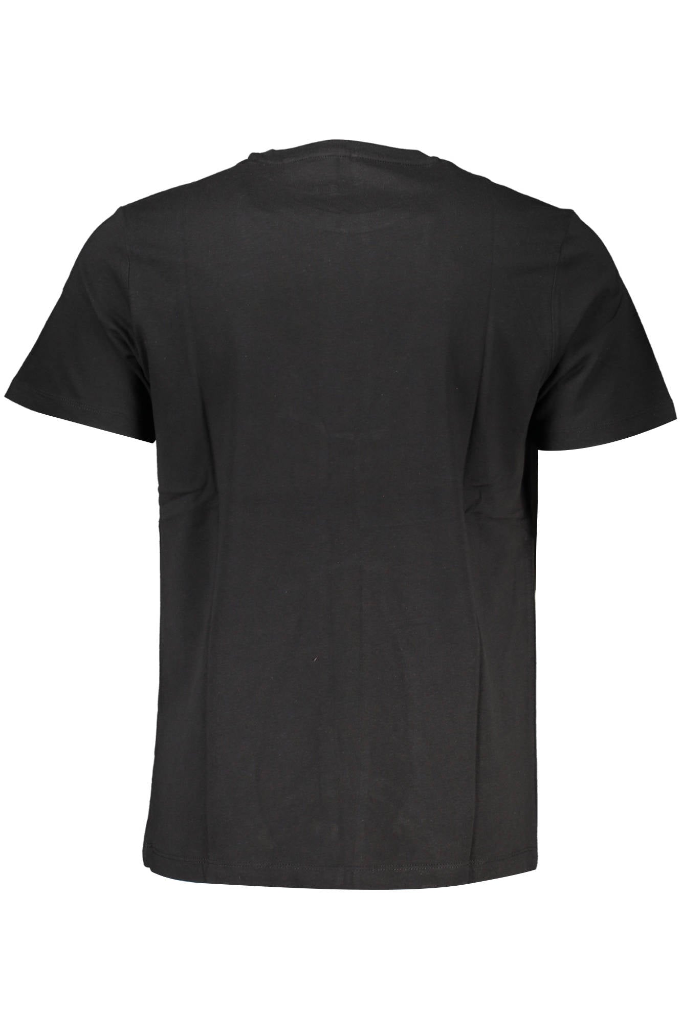 GIAN MARCO VENTURI Herren T-Shirt Schwarz – Kurzarm Basic aus 100% Baumwolle Schwarz