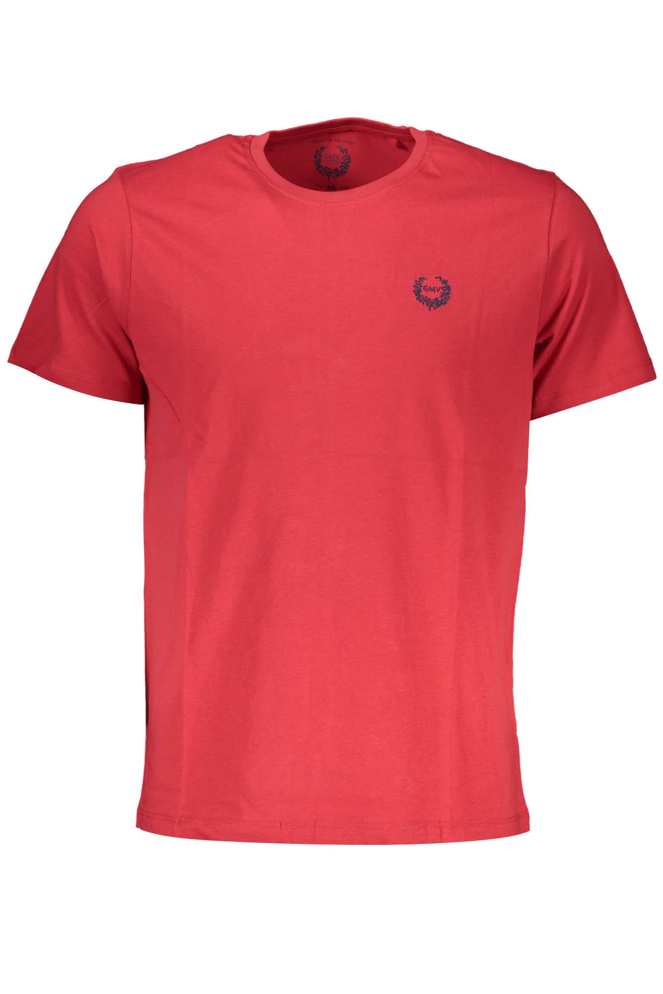 GIAN MARCO VENTURI Kurzarm-T-Shirt Herren – Blau aus 100% Baumwolle Rot