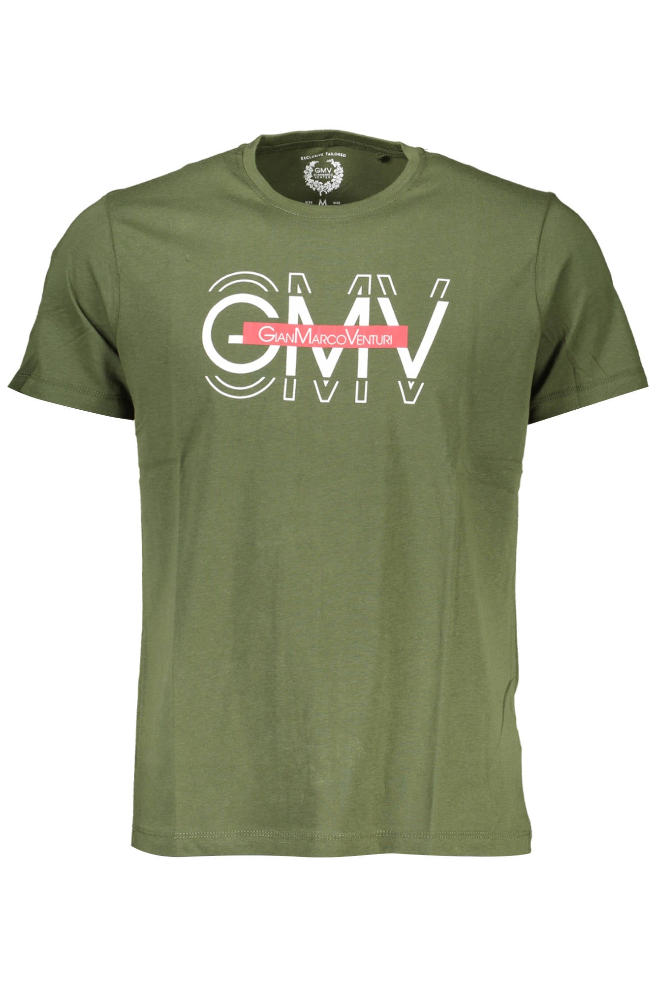 GIAN MARCO VENTURI T-Shirt Herren Kurzarm Grün – 100% Baumwolle für Sommer Grün