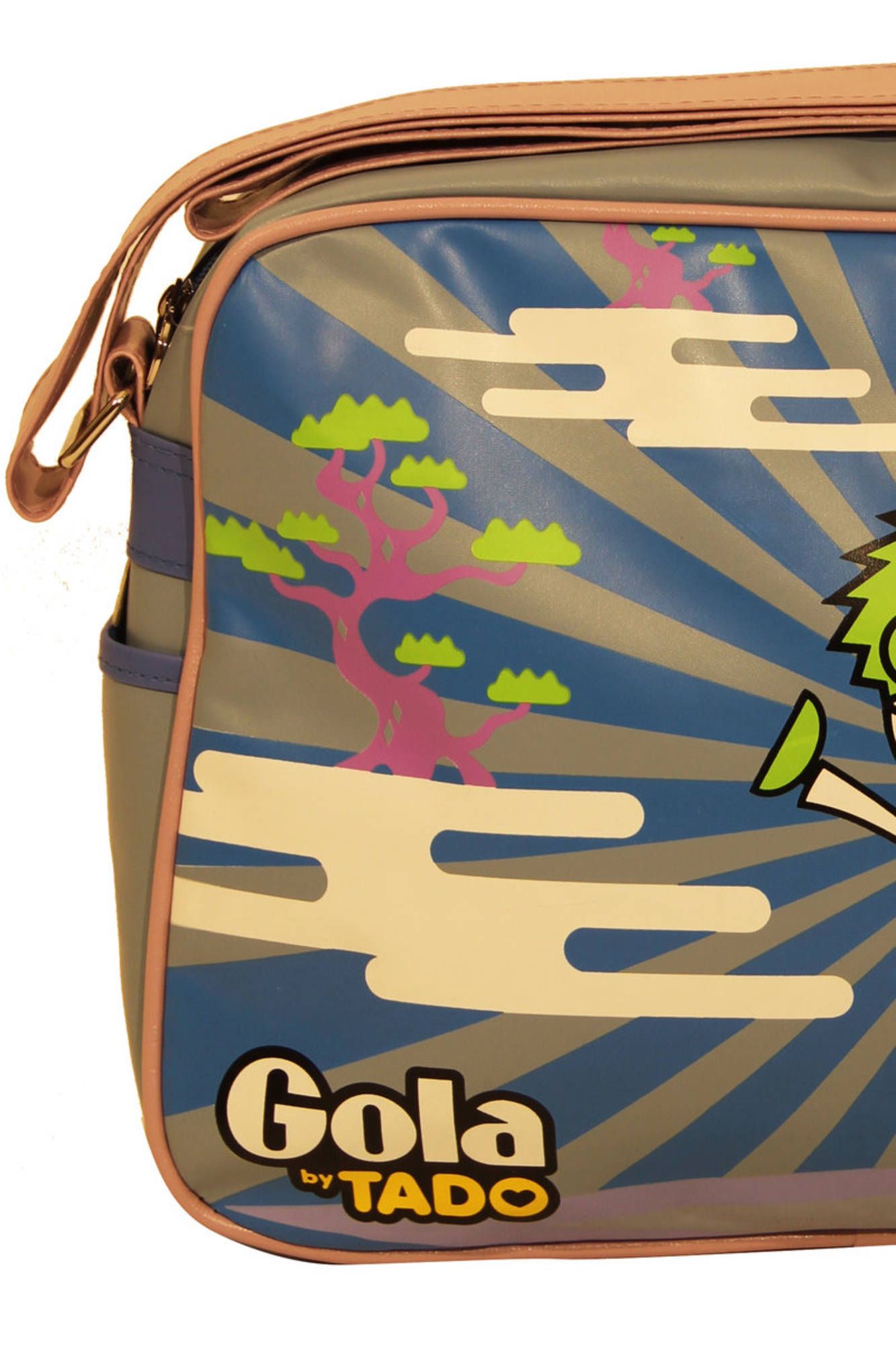 GOLA Halsschultertasche Damen Hellblau – Verstellbarer Schulterriemen & Reißverschluss Hellblau