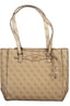 Guess Jeans Damen Schwarze Tasche Beige