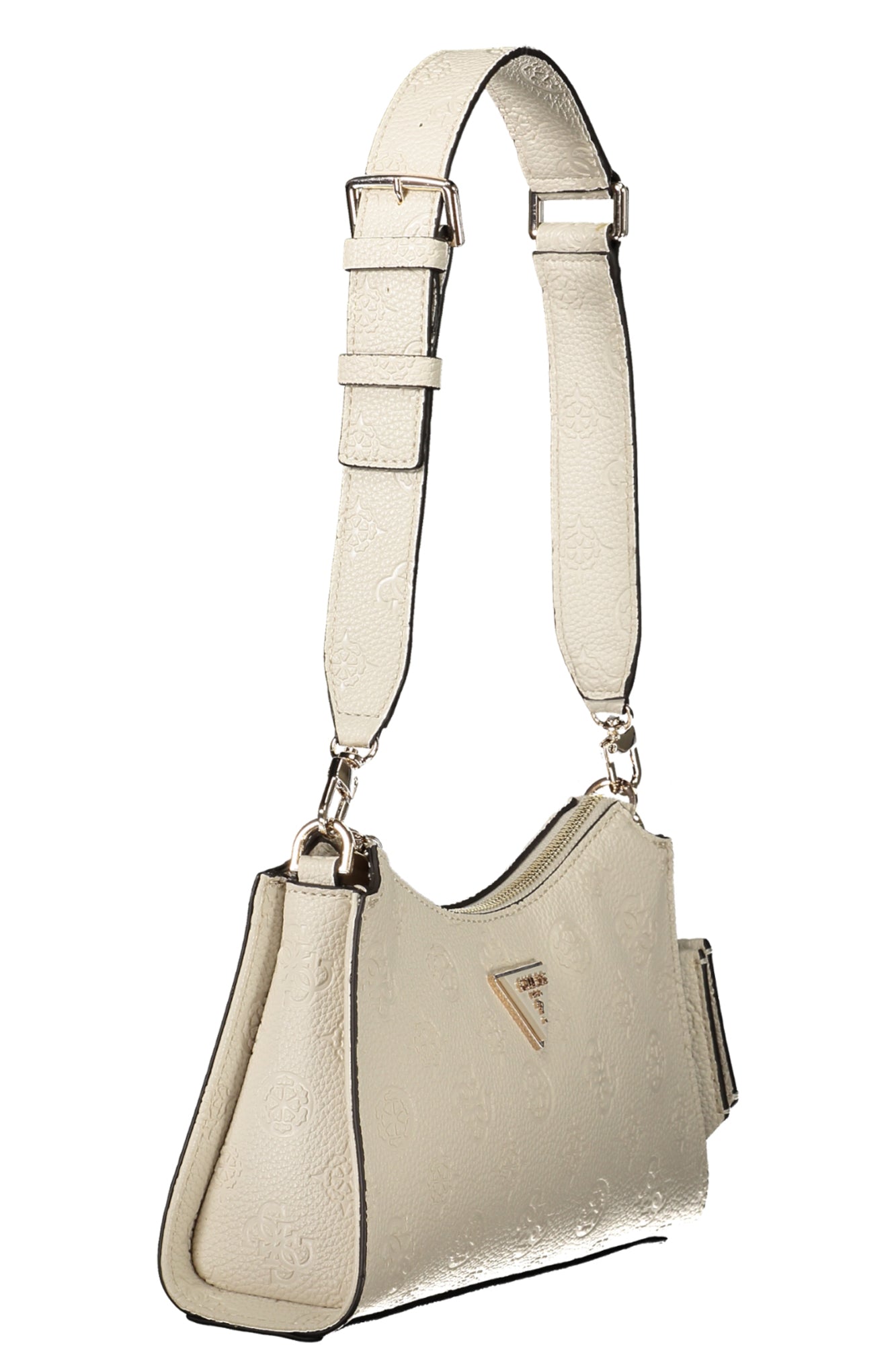 GUESS JEANS Damen Tasche Beige – Verstellbarer Schultergurt & praktische Fächer Beige