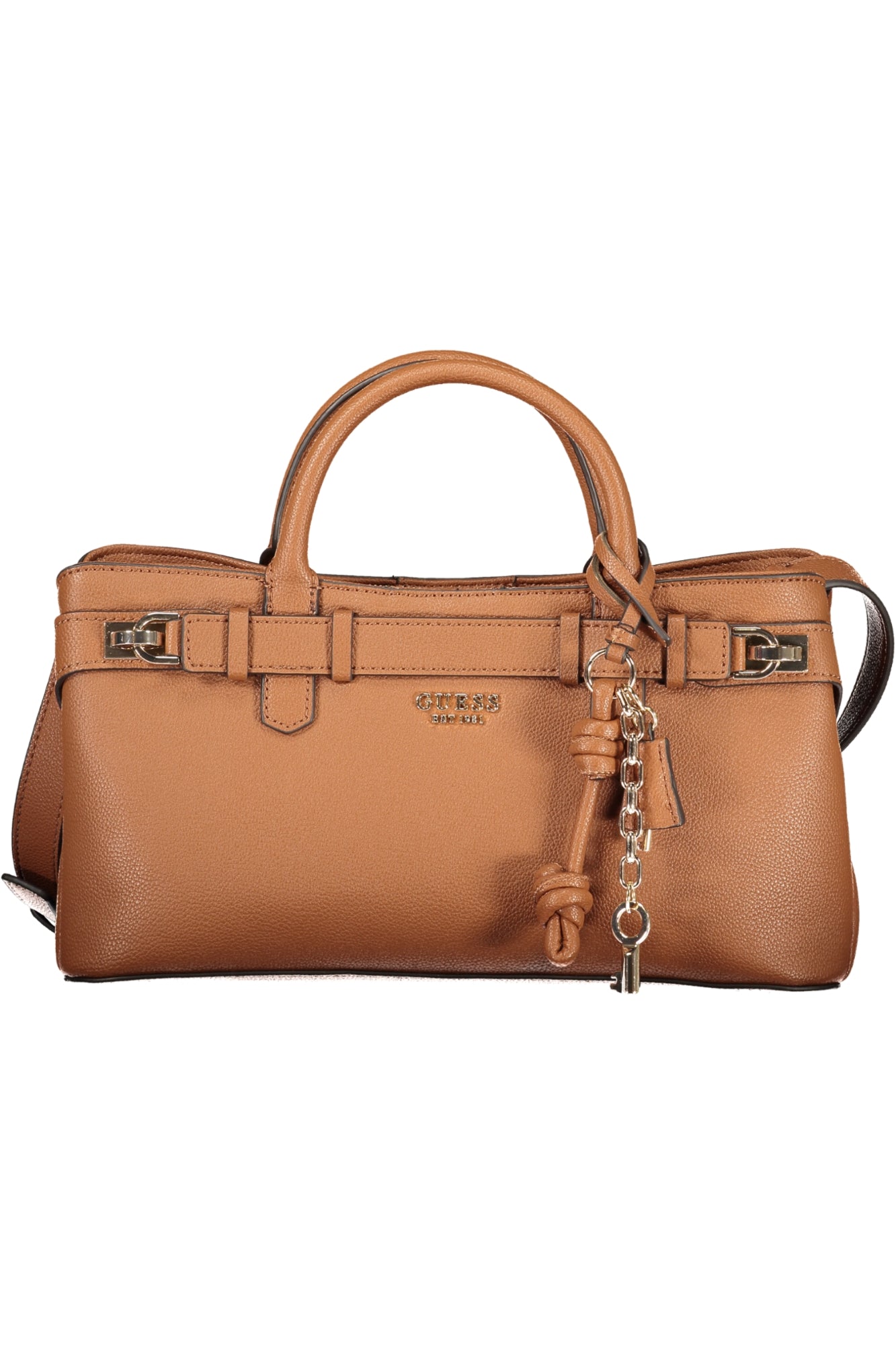 GUESS JEANS Damen Tasche schwarz – Elegante Umhängetasche mit Schultergurt für Herbst/Winter Braun