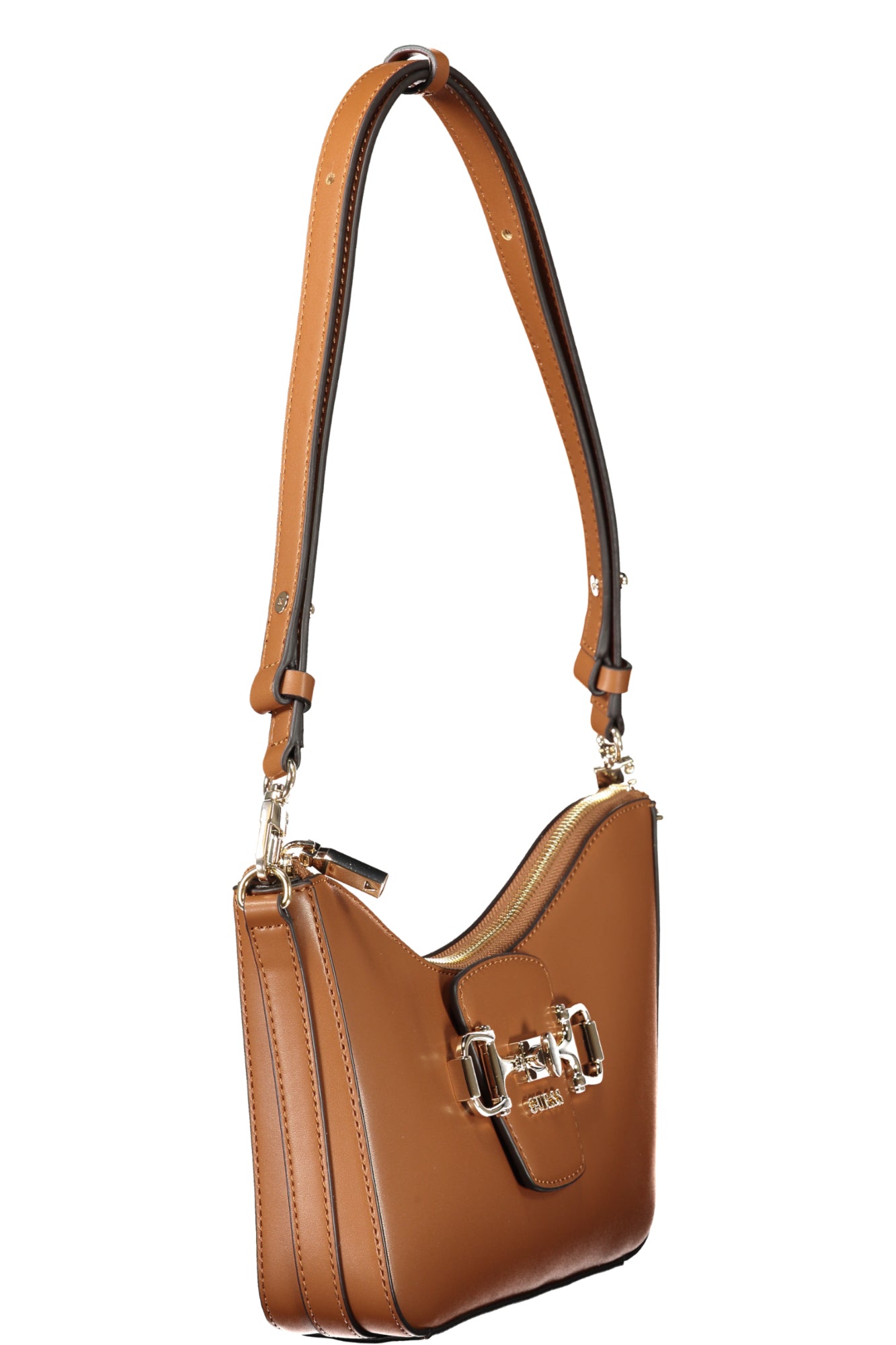 GUESS JEANS Damen Taschen – Janie Tasche, mit Reißverschluss Braun