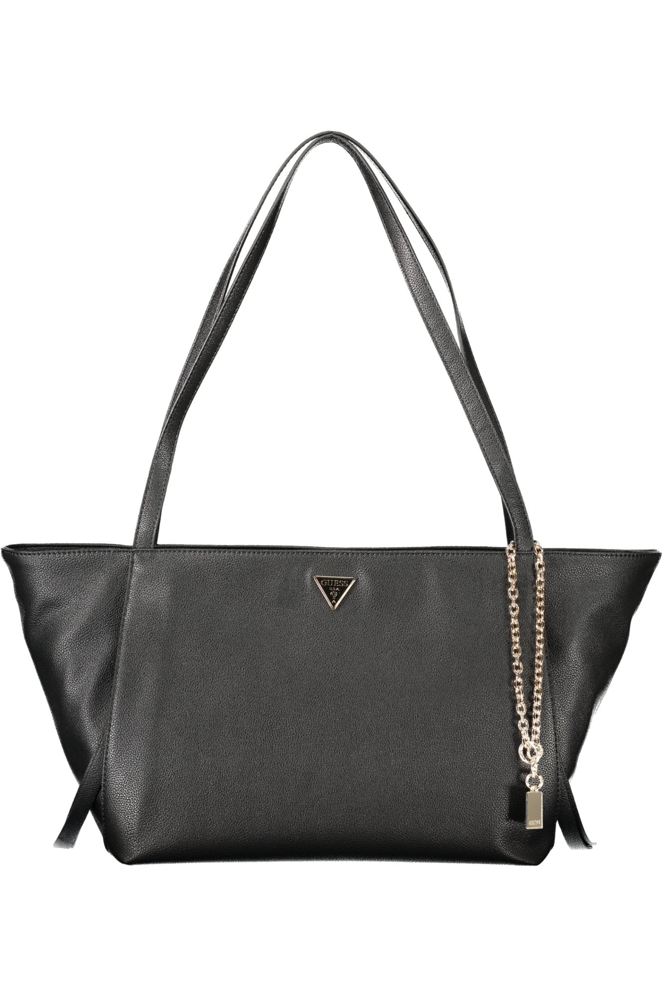 GUESS JEANS Damen Taschen – Devon-tasche, mit Reißverschluss Schwarz