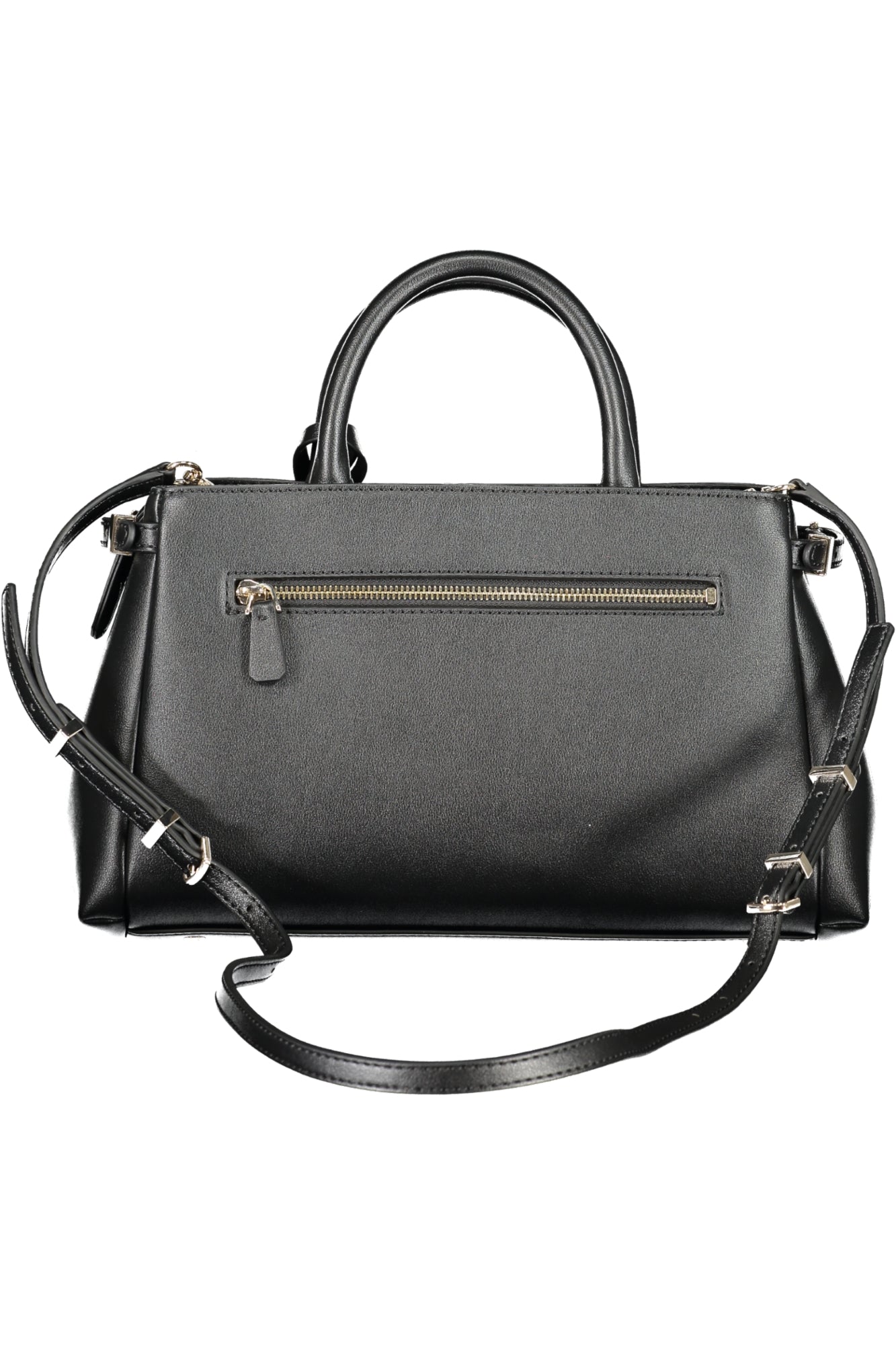 GUESS JEANS Damen Tasche schwarz – Elegante Umhängetasche mit praktischen Fächern Schwarz