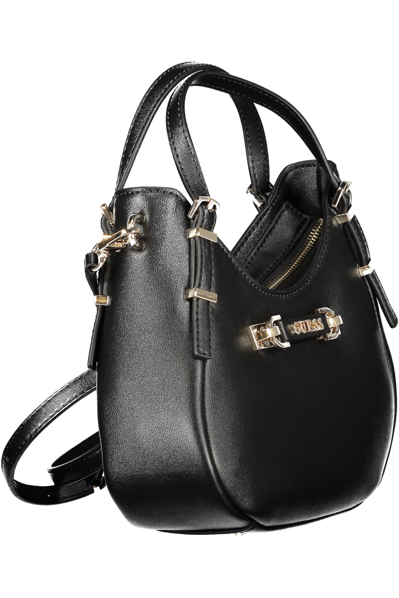 GUESS JEANS Damentasche Rosa – Modische Handtasche für Damen mit Schultergurt Schwarz