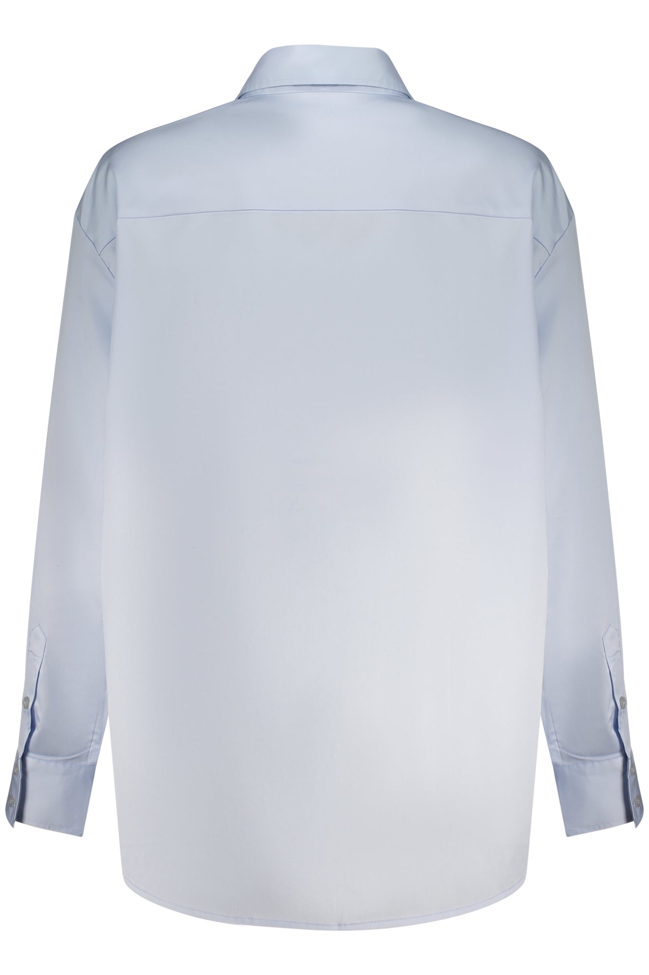 GUESS JEANS Langarmshirt Damen – Italienischer Kragen in Blau | soulluna.de Hellblau