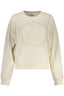 GUESS JEANS Damen Sweatshirt Weiß – Mit Reißverschluss & Strassstein-Details Weiß