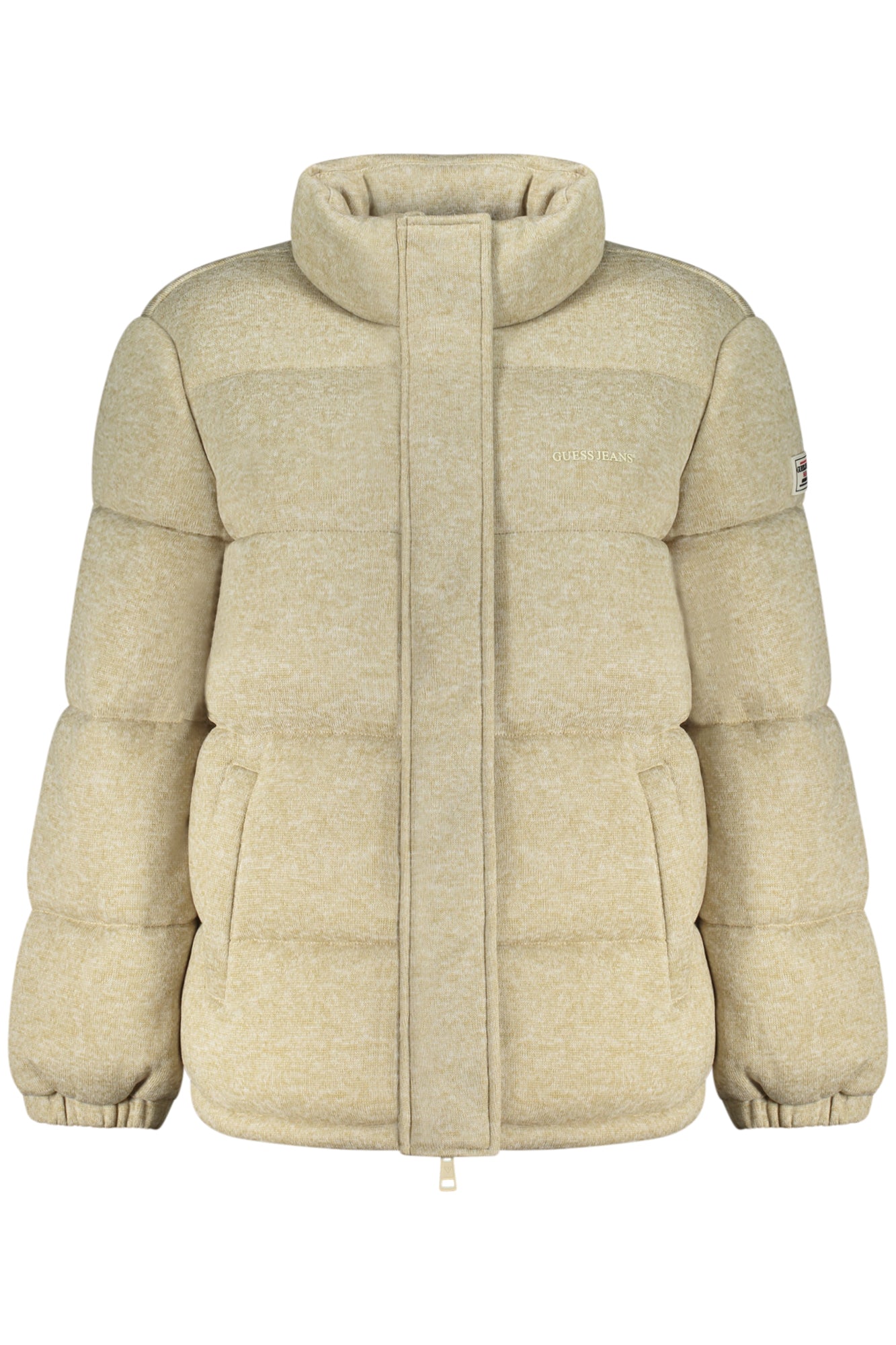 GUESS JEANS Damenjacke Beige – Recycelte Fasern für Herbst/Winter | soulluna.de Beige