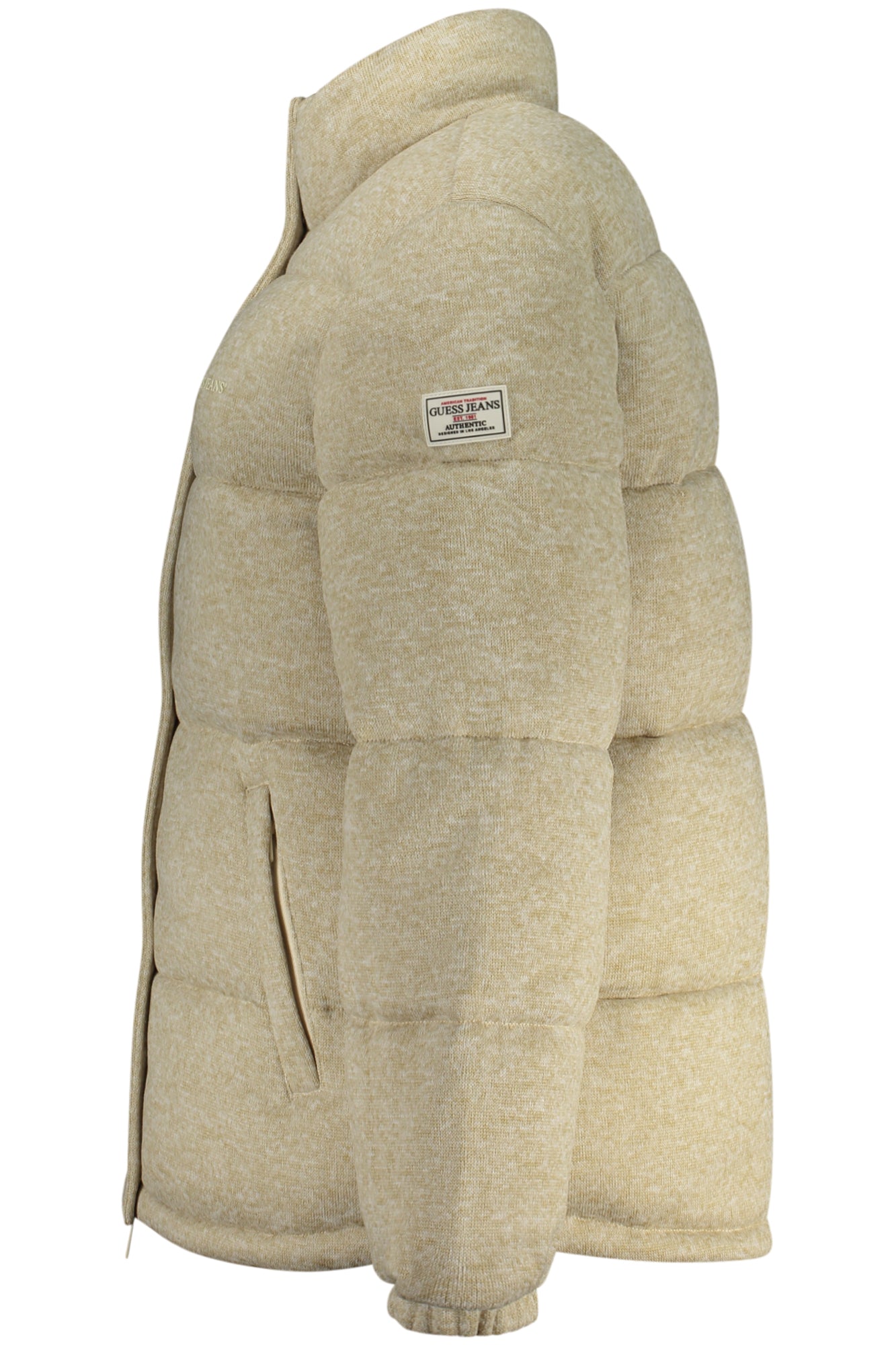 GUESS JEANS Damenjacke Beige – Recycelte Fasern für Herbst/Winter | soulluna.de Beige