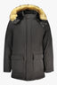 GUESS JEANS Herrenjacke schwarz – Wind- und wasserabweisend mit abnehmbarer Kapuze Schwarz