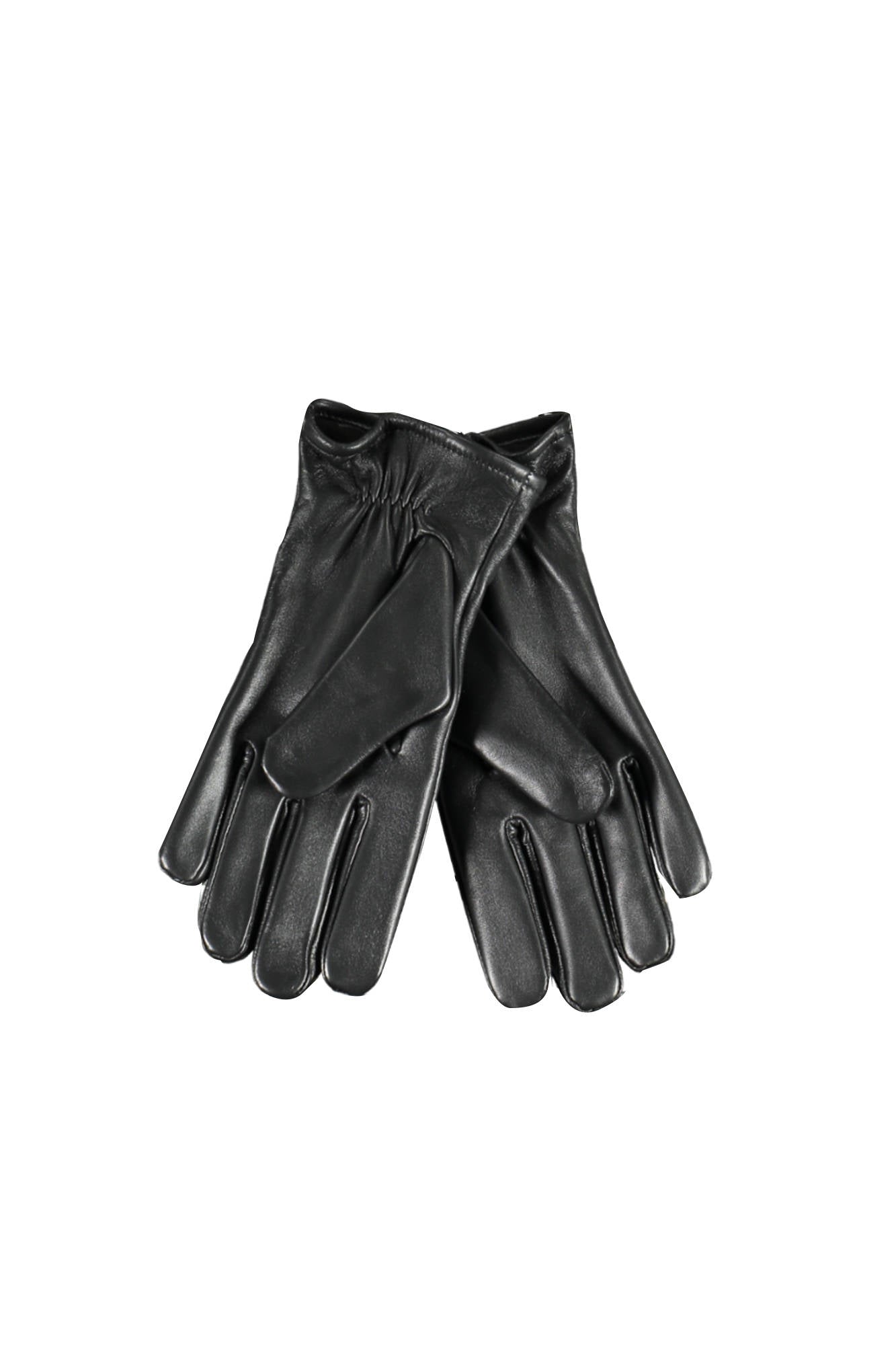 GUESS JEANS Black Man Handschuhe Herren – Lederhandschuhe mit Logo-Detail Schwarz