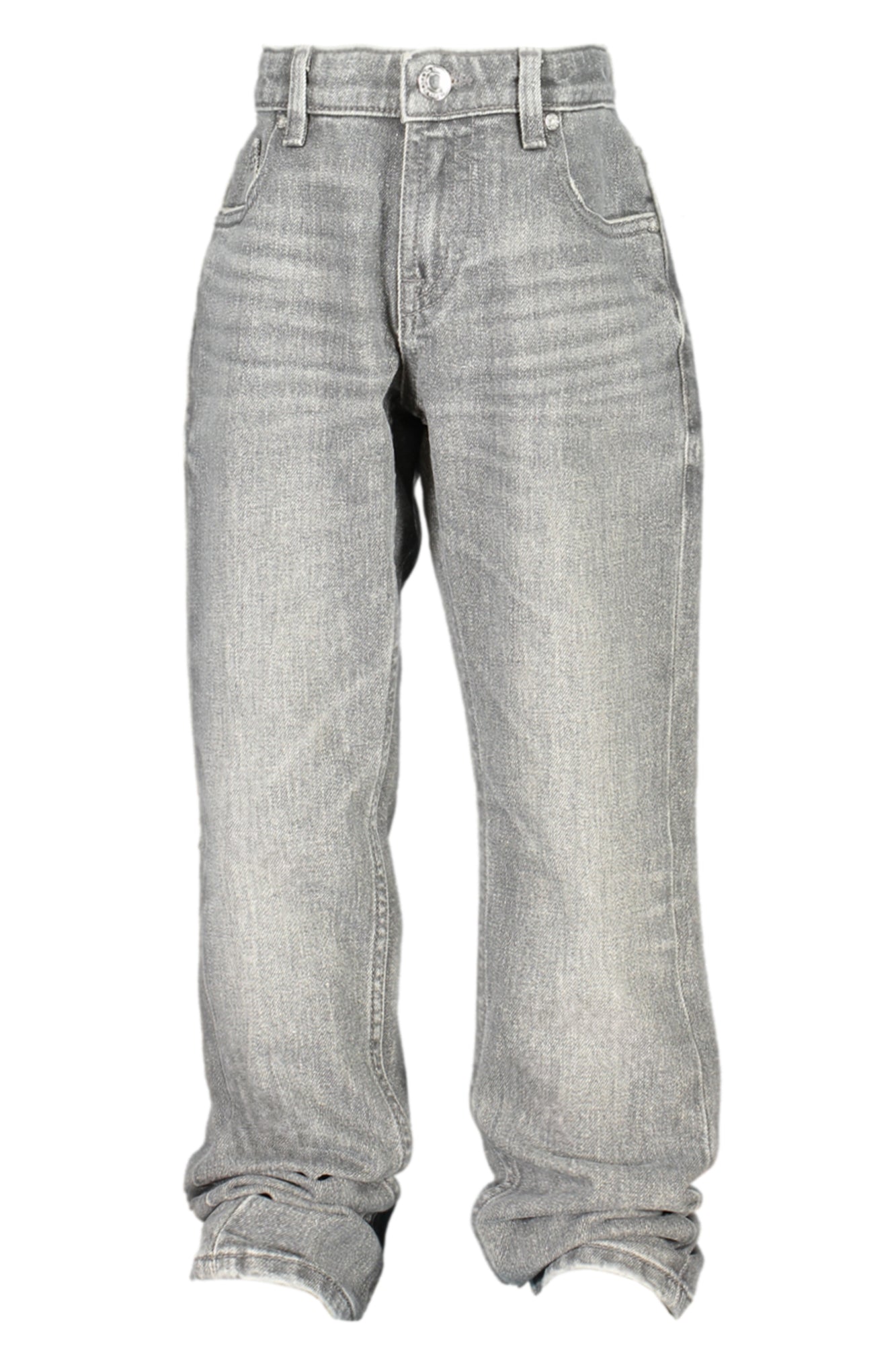 GUESS JEANS Graue Denimjeans für Jungen – 5-Pocket-Jeans mit verstellbarem Bund Grau
