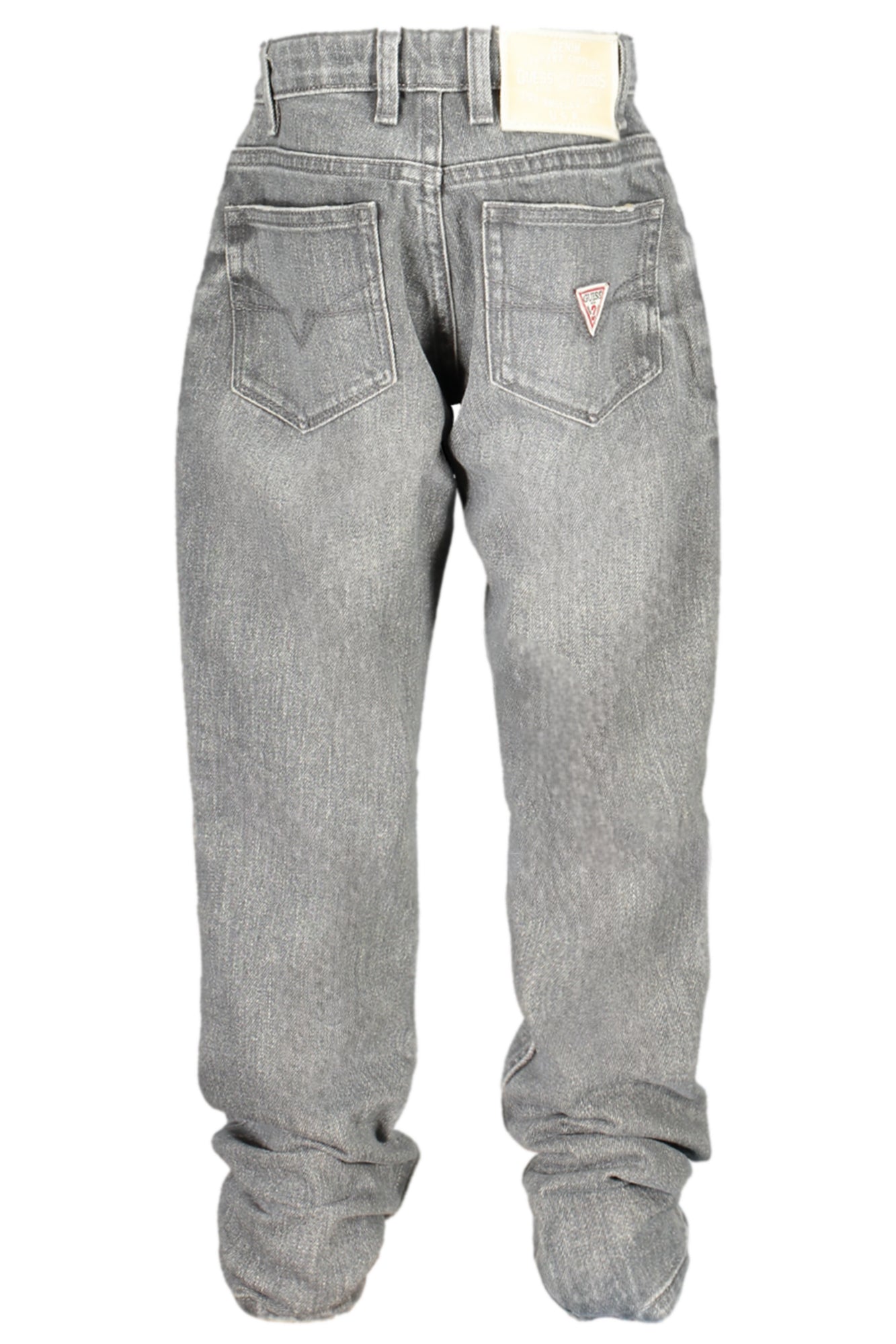 GUESS JEANS Graue Denimjeans für Jungen – 5-Pocket-Jeans mit verstellbarem Bund Grau