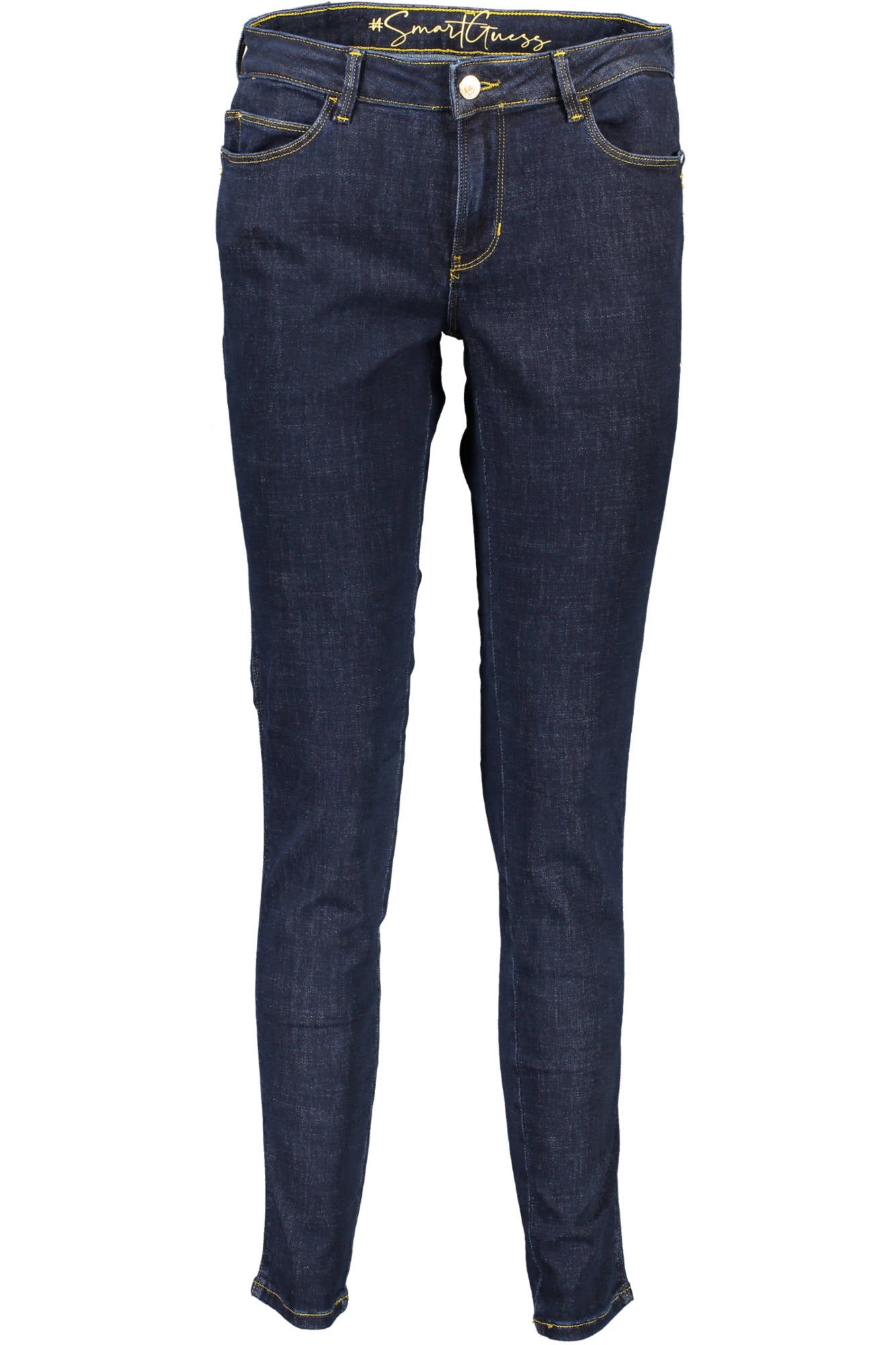GUESS JEANS Damen Denim Jeans Blau – Skinny Mid Fit mit recycelter Baumwolle Blau