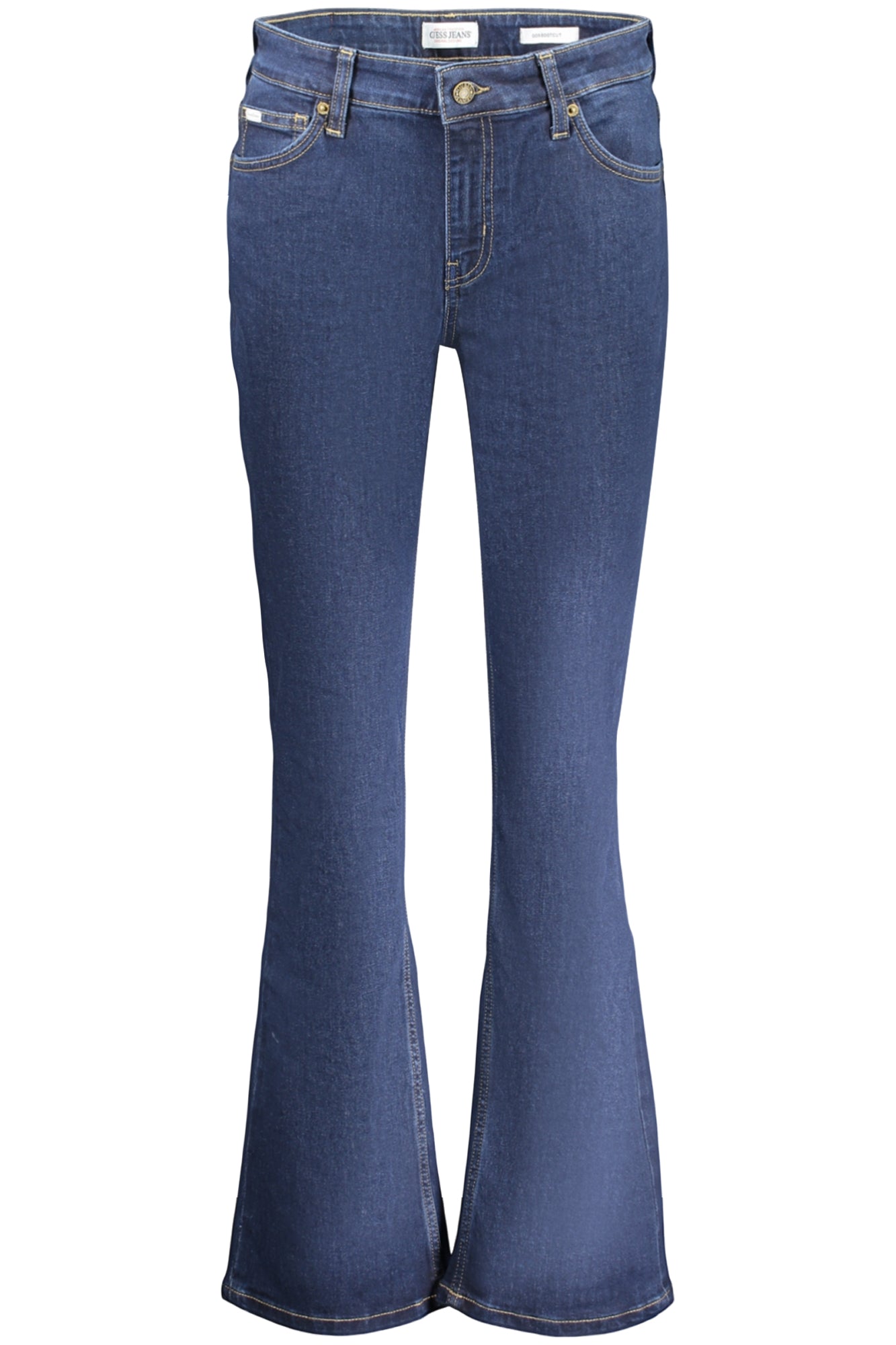 GUESS JEANS Damen Jeans – mit Taschen, mit Reißverschluss Blau