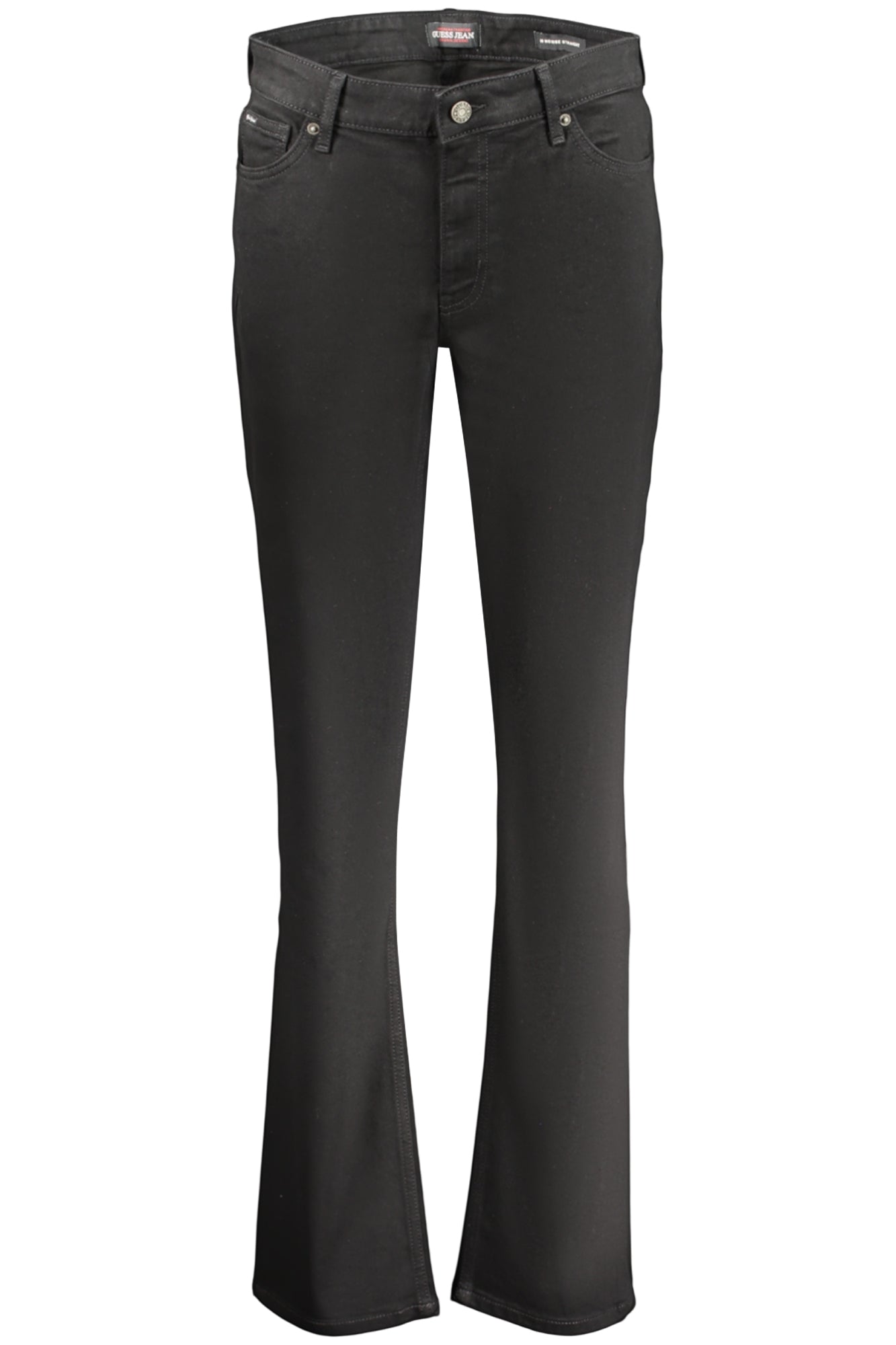 GUESS JEANS Damen Jeans – mit Taschen, mit Reißverschluss Schwarz