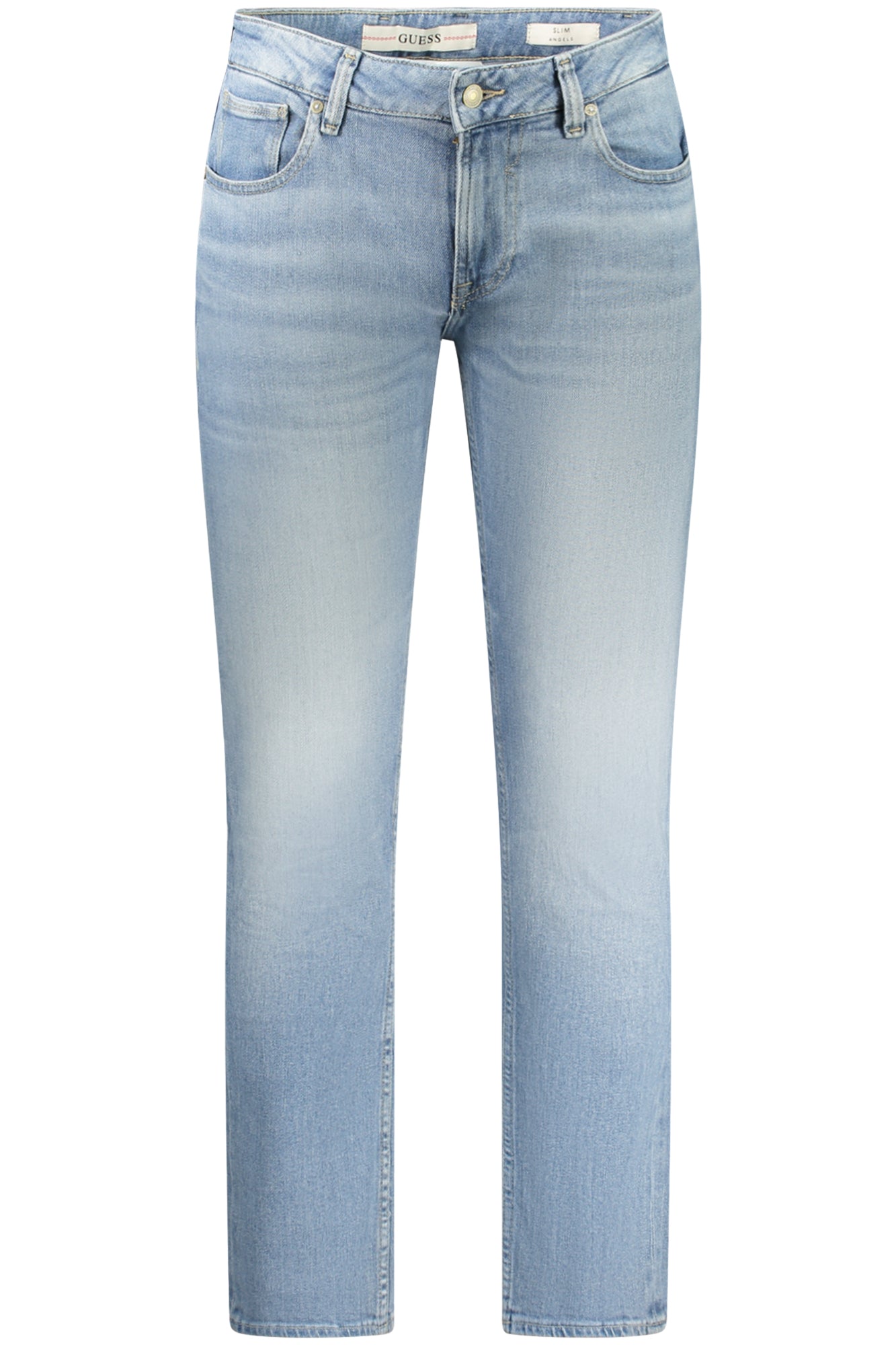 GUESS JEANS Denim Jeans Herren – Slim Fit mit Washed Effect aus recycelter Baumwolle Blau