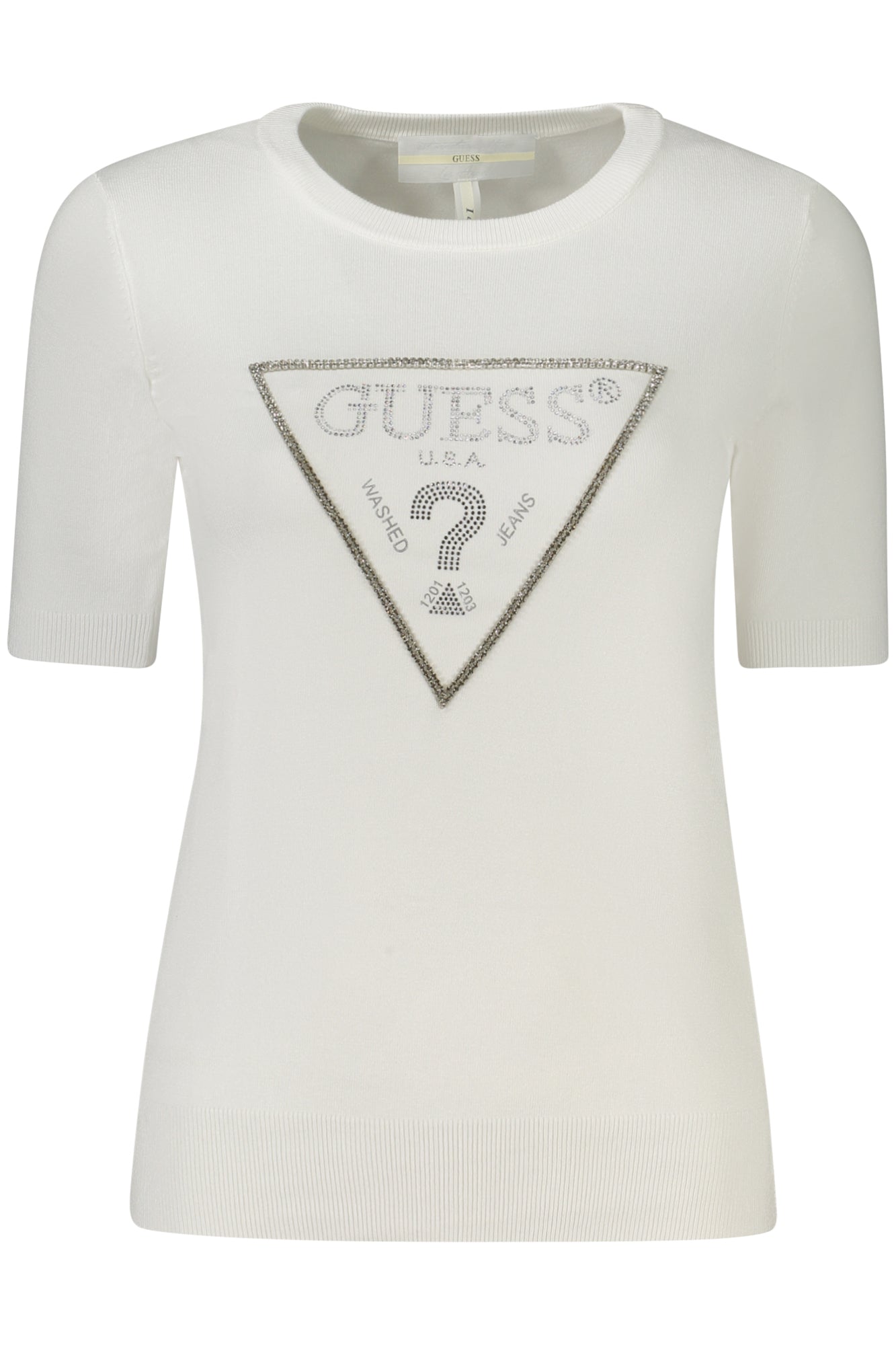 Guess Jeans Weisser Pullover Für Damen Weiß