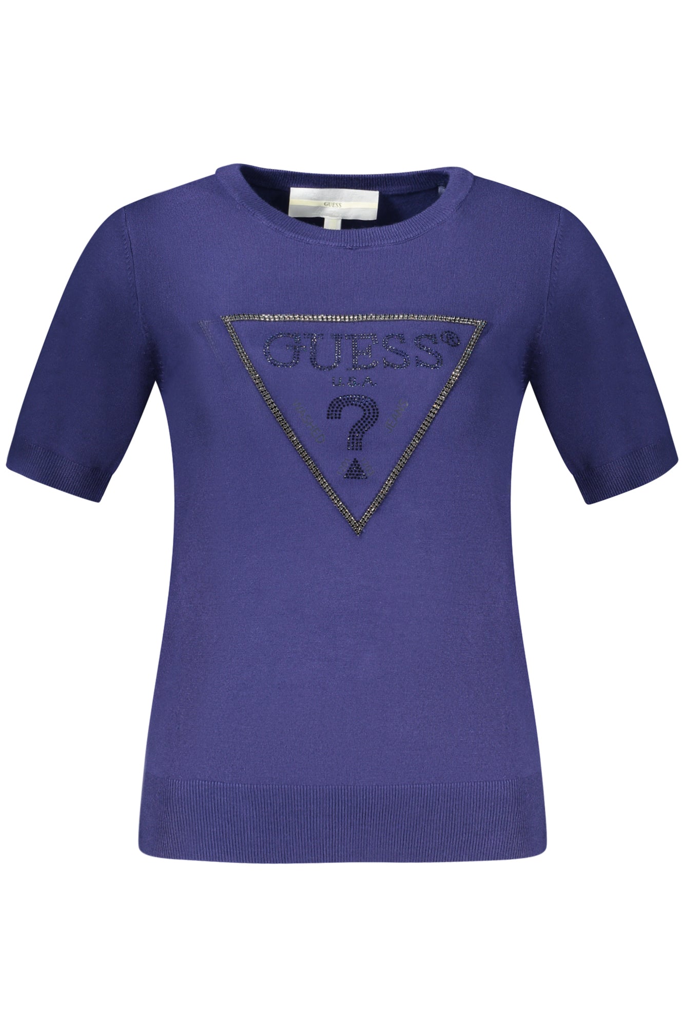 Guess Jeans Weisser Pullover Für Damen Blau