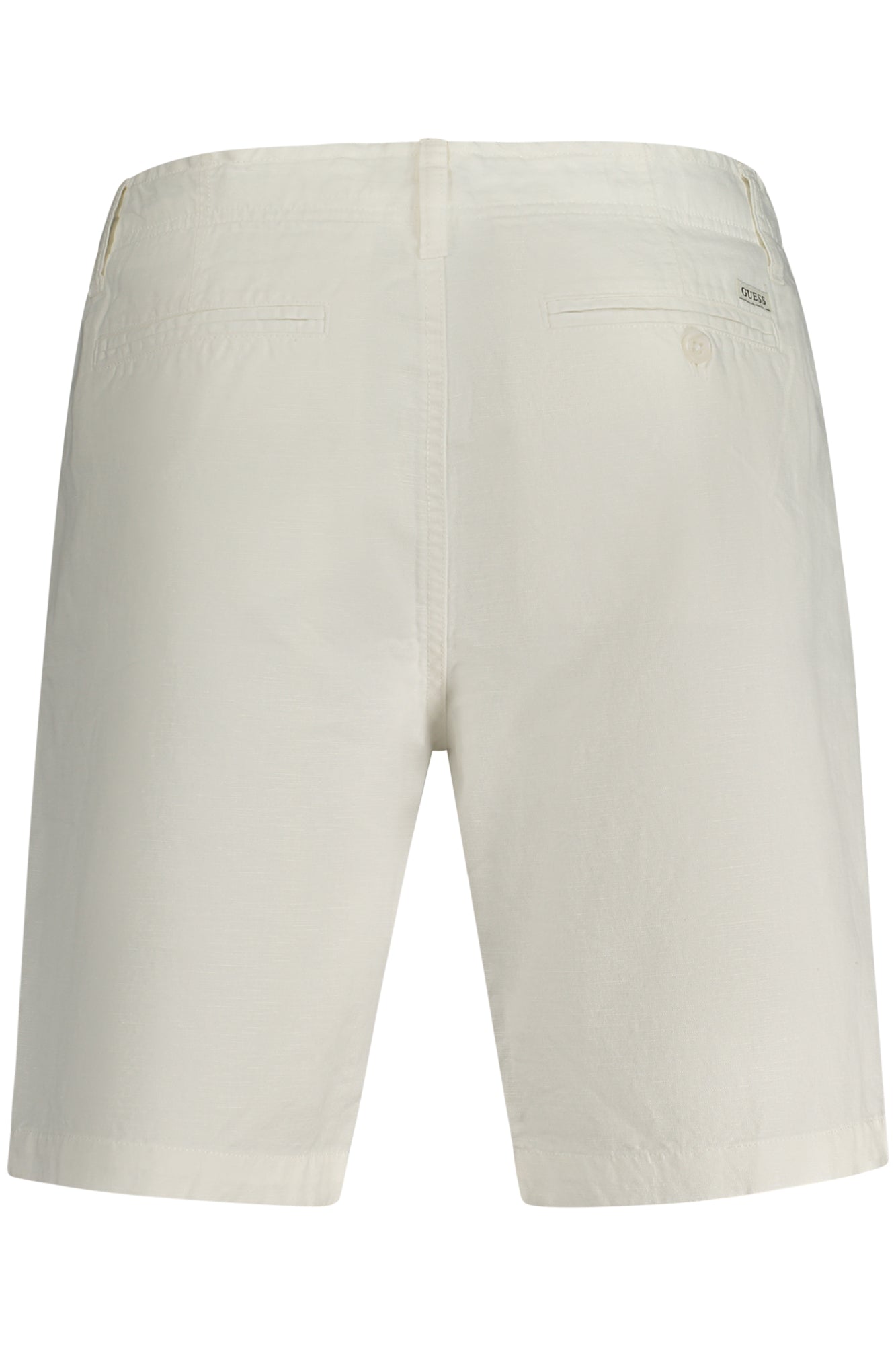 GUESS JEANS Bermudashose Herren Braun – Leinen-Baumwolle-Mix für Sommer Weiß