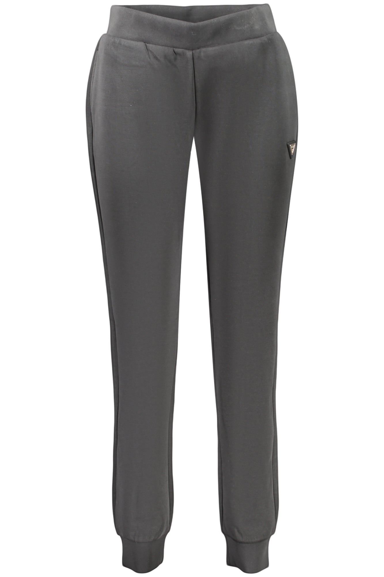 GUESS JEANS Damen Hosen – mit elastischem Bund, mit Taschen Schwarz