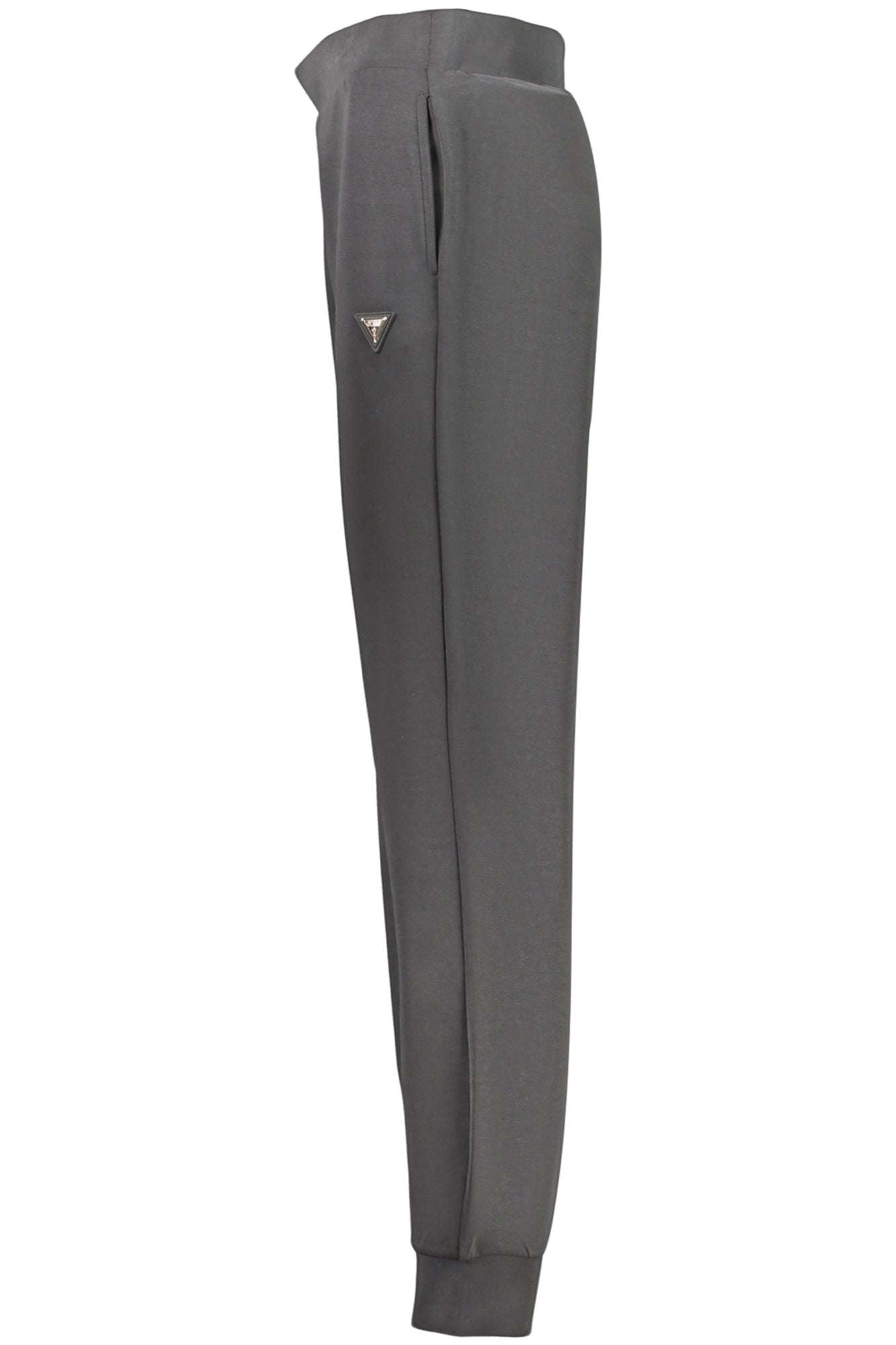 GUESS JEANS Damen Hosen – mit elastischem Bund, mit Taschen Schwarz