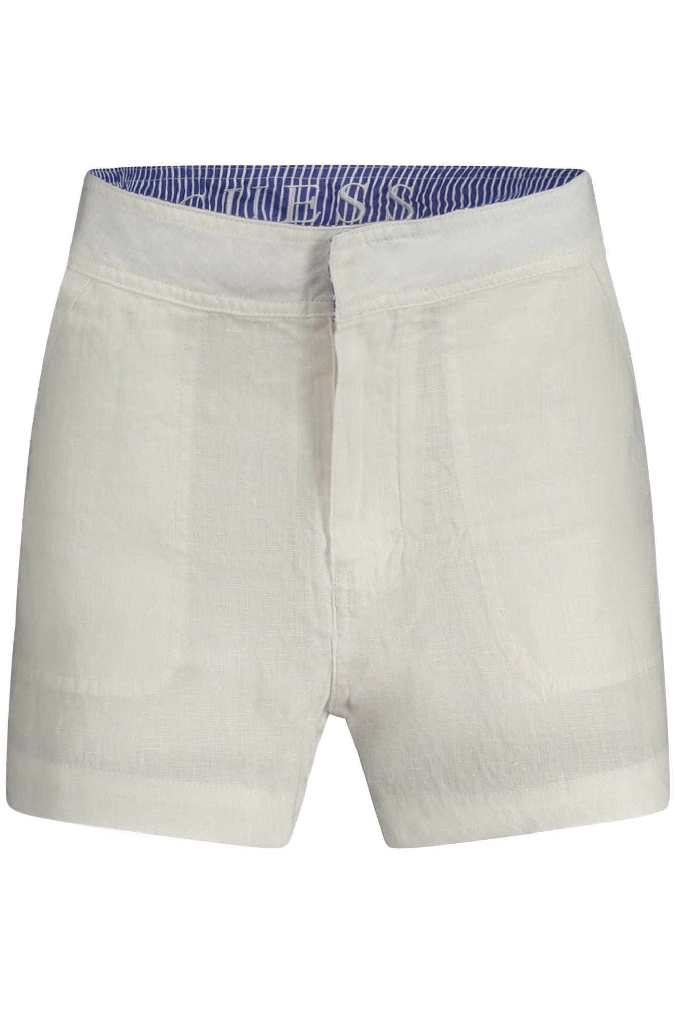 GUESS JEANS Kurze Hose Damen Weiss – Leinen-Shorts für Sommer | soulluna.de Weiß