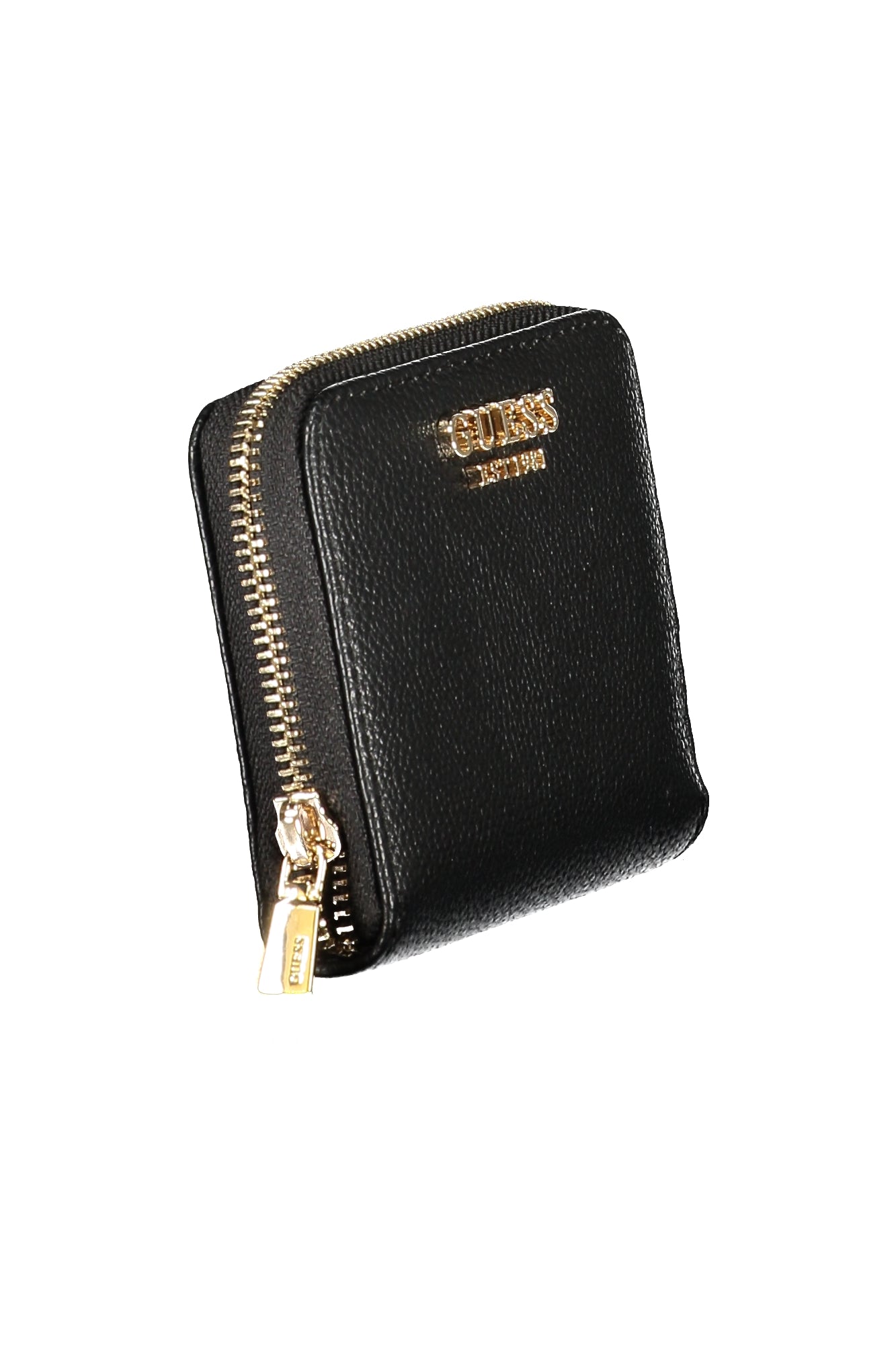 GUESS JEANS Geldbörse Damen – Schwarze Portemonnaie mit Münzfach und Logo Schwarz