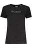 GUESS JEANS DAMEN KURZARM T-SHIRT SCHWARZ