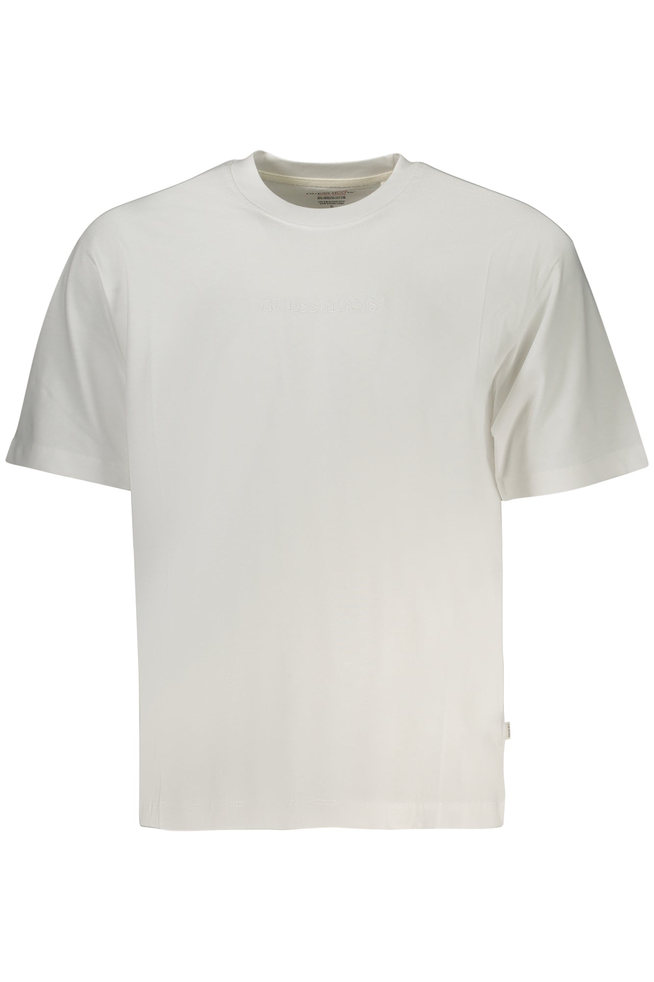 GUESS JEANS Herren T-Shirt – Kurzarm, aus Baumwolle Weiß