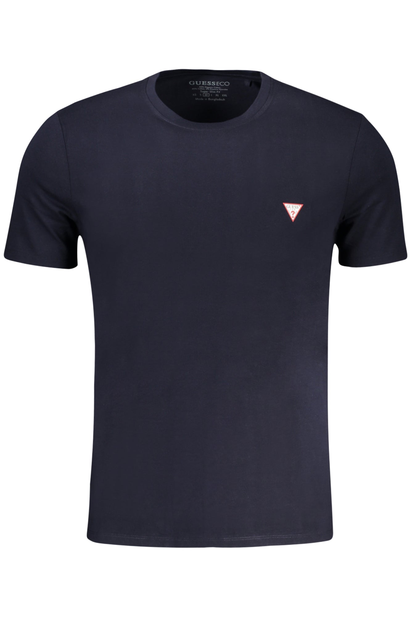 GUESS JEANS Herren T-Shirt – Slim Fit, aus Baumwolle Blau
