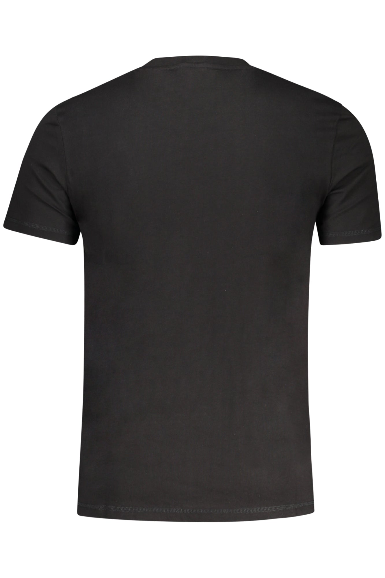 GUESS JEANS Herren T-Shirt – Slim Fit, aus Baumwolle Schwarz