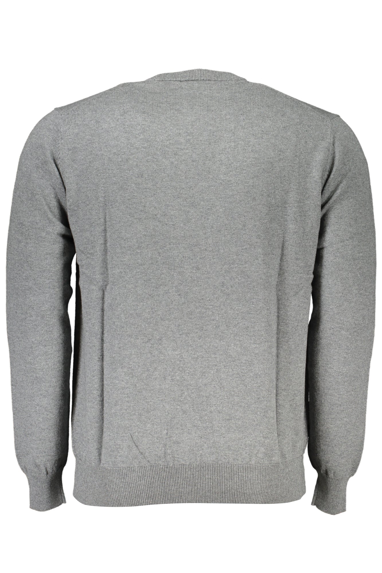 HARMONT & BLAINE Herrenpullover schwarz – Langärmliger Rundhals mit Logo-Stickerei Grau
