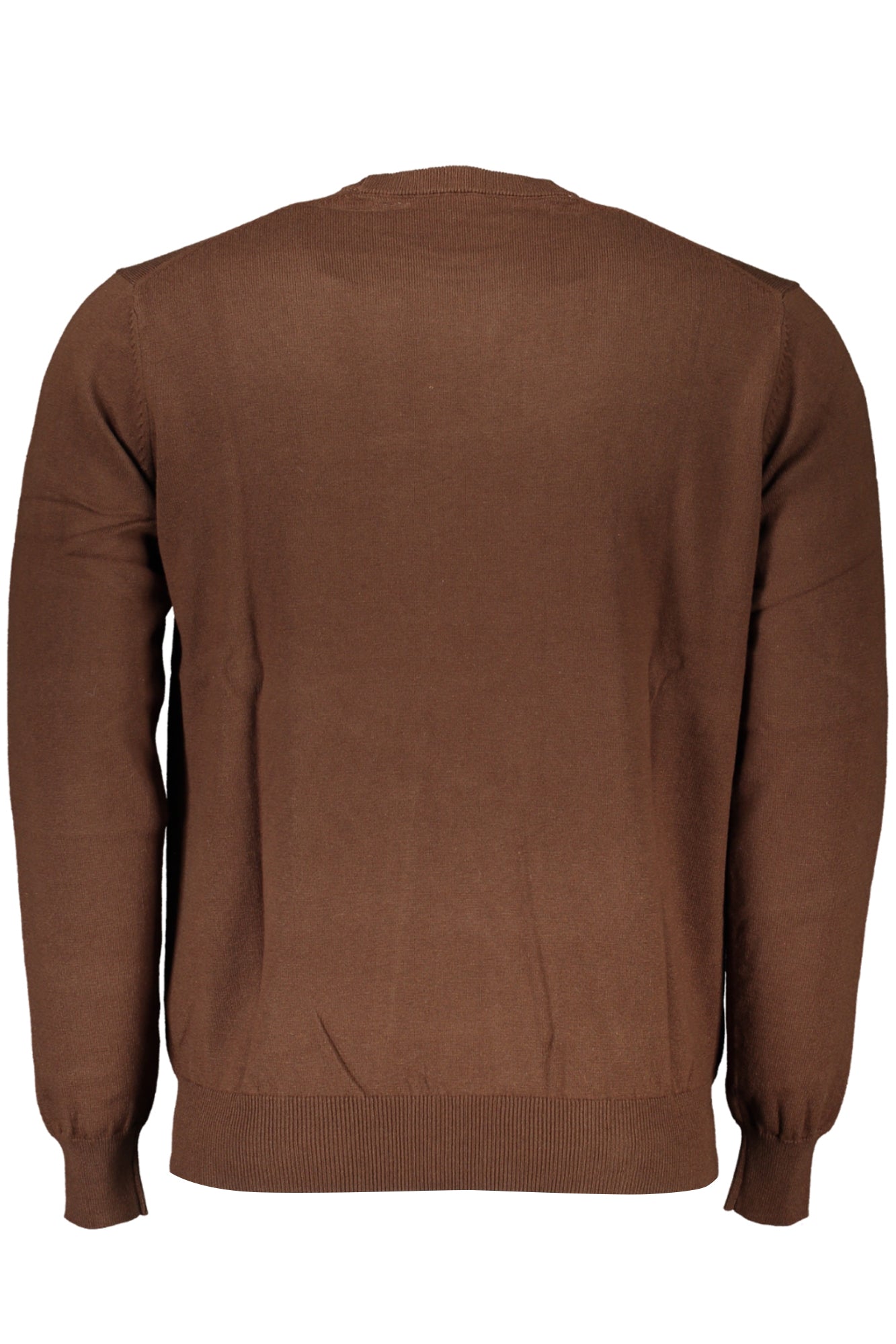 HARMONT & BLAINE Herrenpullover schwarz – Langärmliger Rundhals mit Logo-Stickerei Braun