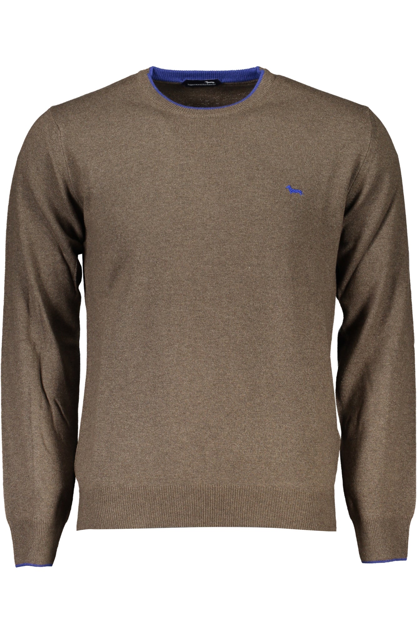 HARMONT & BLAINE Herrenpullover braun – Italienische Qualität mit Kaschmir-Anteil Braun