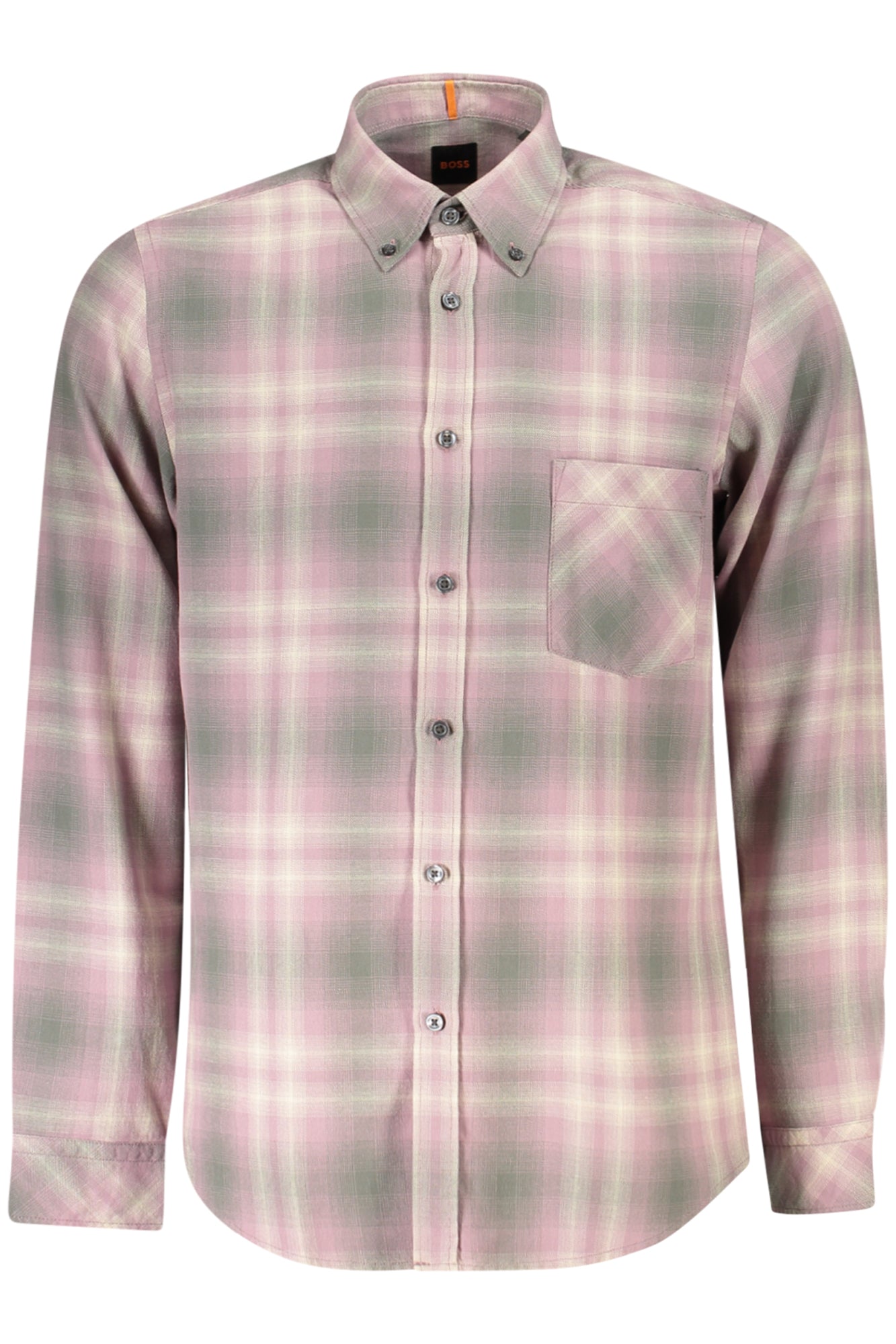 BOSS Langarmhemd Herren Rosa – Regular Fit aus recycelter Baumwolle Rosa