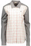 John Galliano Damen-Langarmshirt Grau – Italienische Baumwolle mit Logo Grau