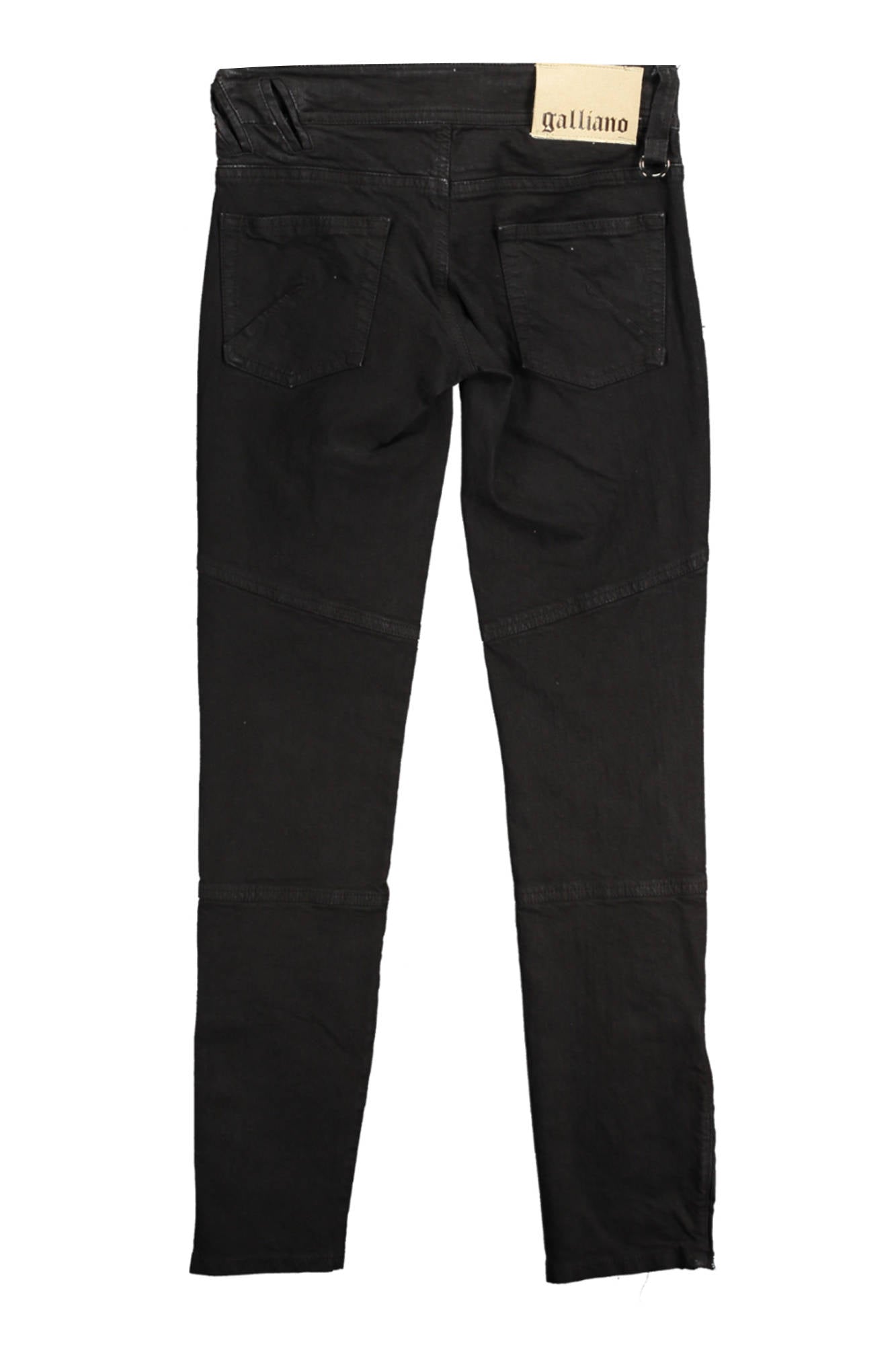 John Galliano Damenhose schwarz – Elegante Hose mit schmalem Bein für Herbst/Winter Schwarz