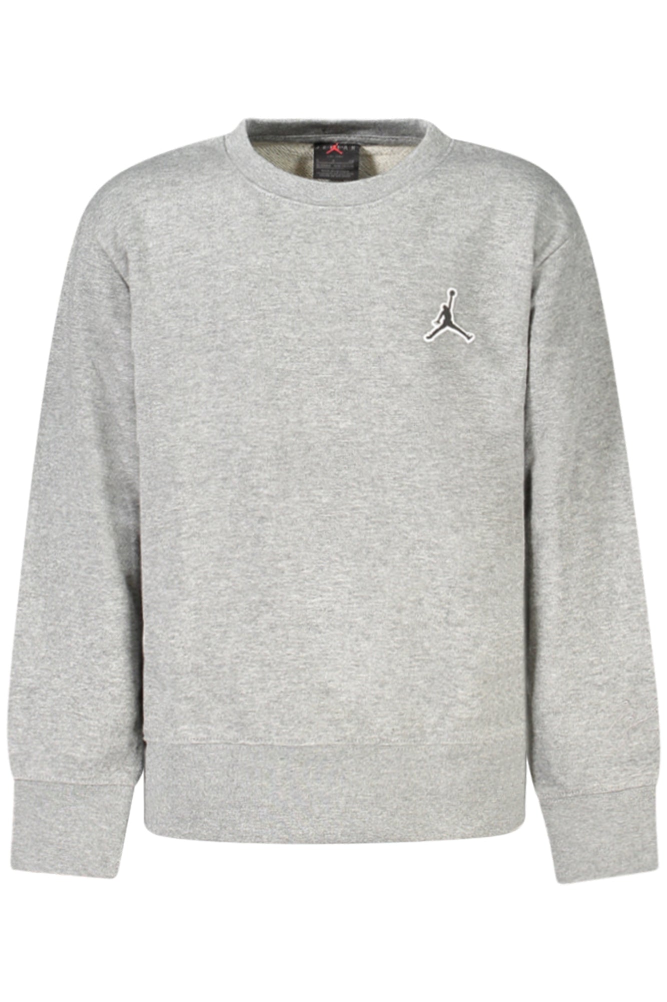 Jordan Sweatshirt Herren mit Zip-Up Details – Gebürstetes Baumwoll-Mix Sweatshirt Grau
